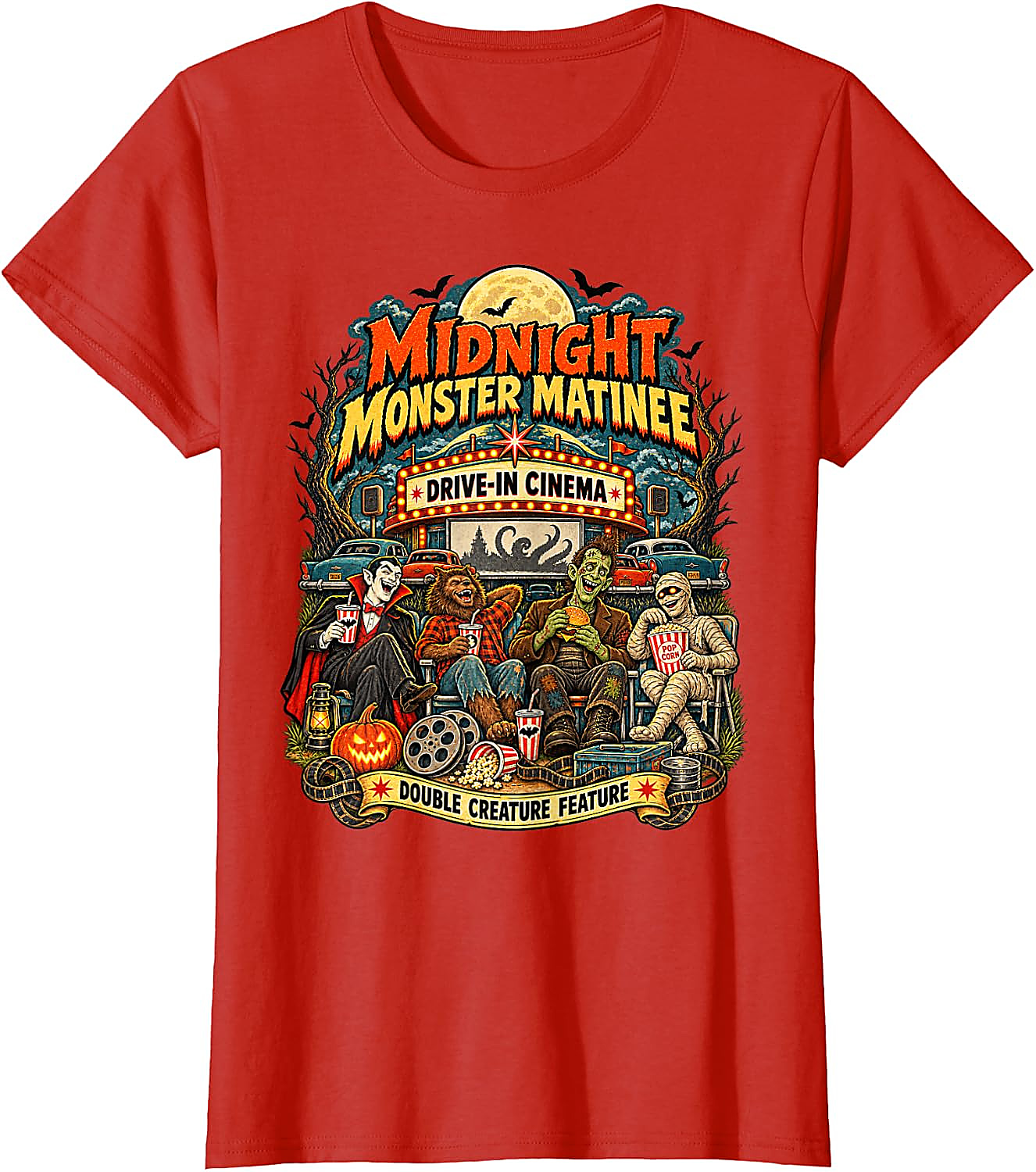 Vintage Monster Movie Halloween T-Shirt | Horror Fan Tee