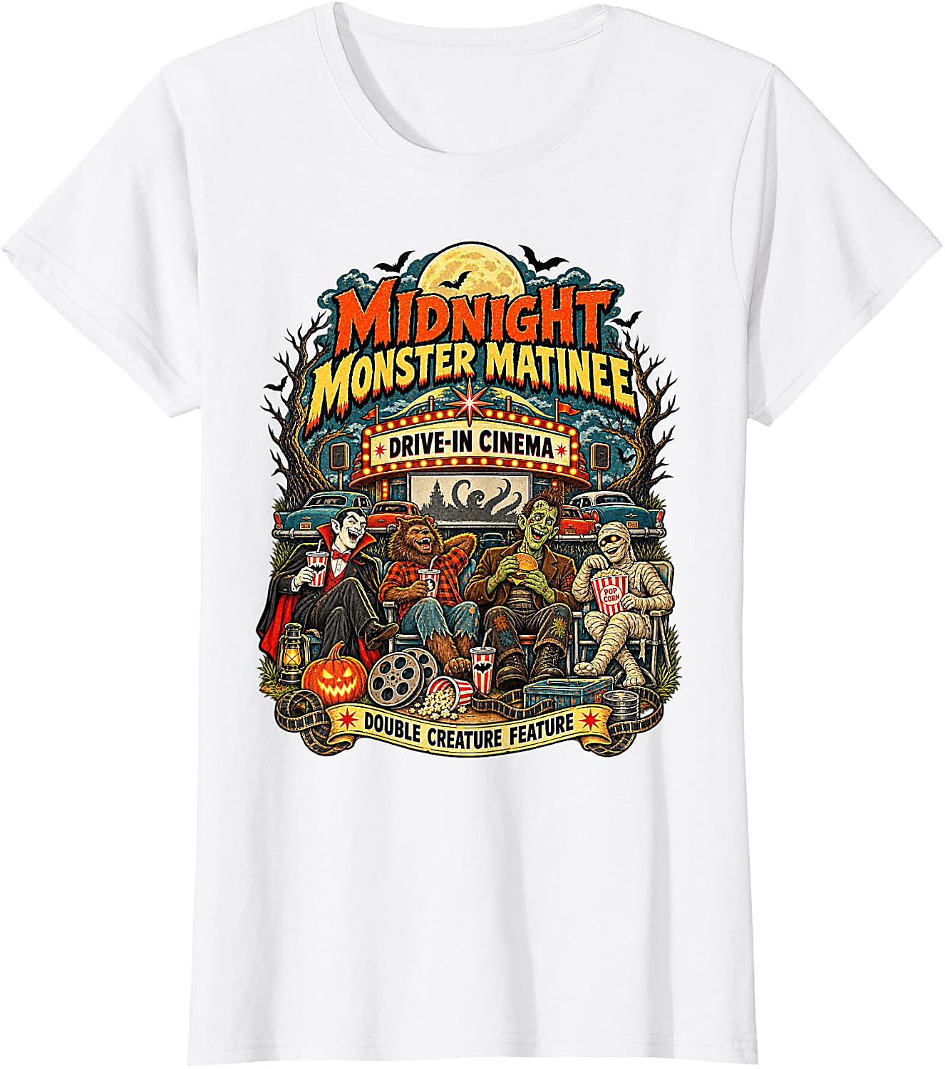 Vintage Monster Movie Halloween T-Shirt | Horror Fan Tee