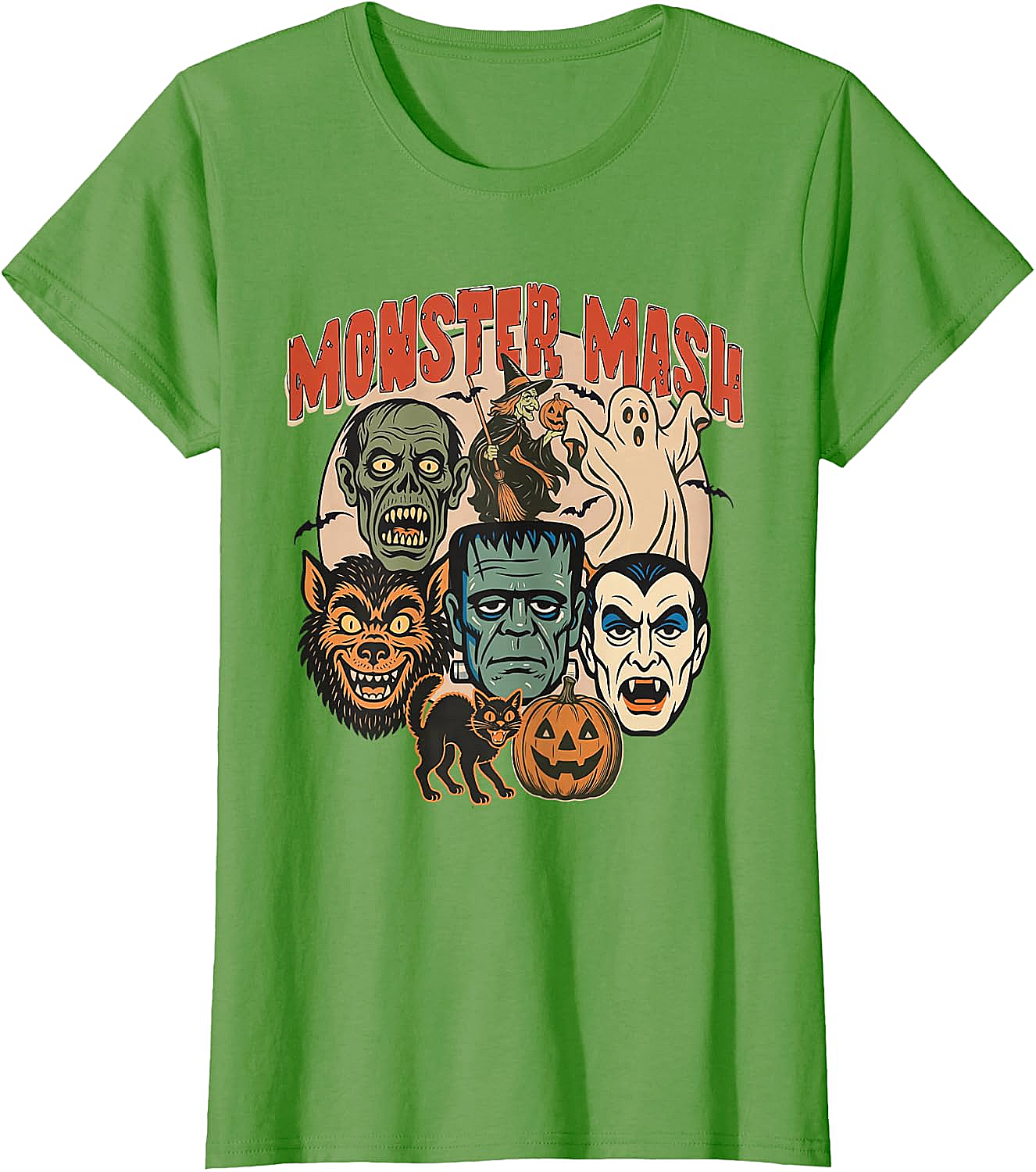 Monster Mash Retro Halloween T-Shirt Spooky Fun Tee