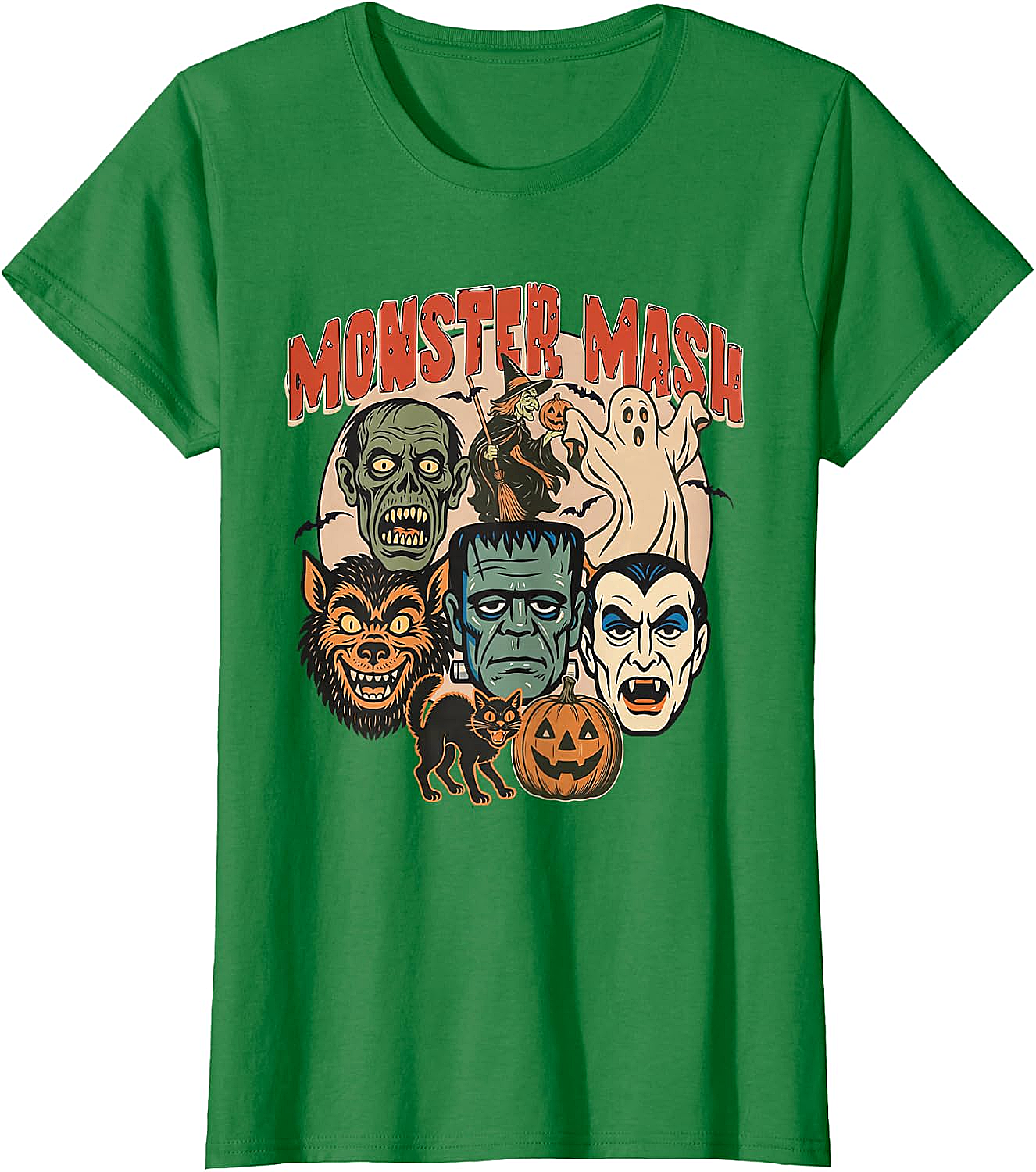 Monster Mash Retro Halloween T-Shirt Spooky Fun Tee