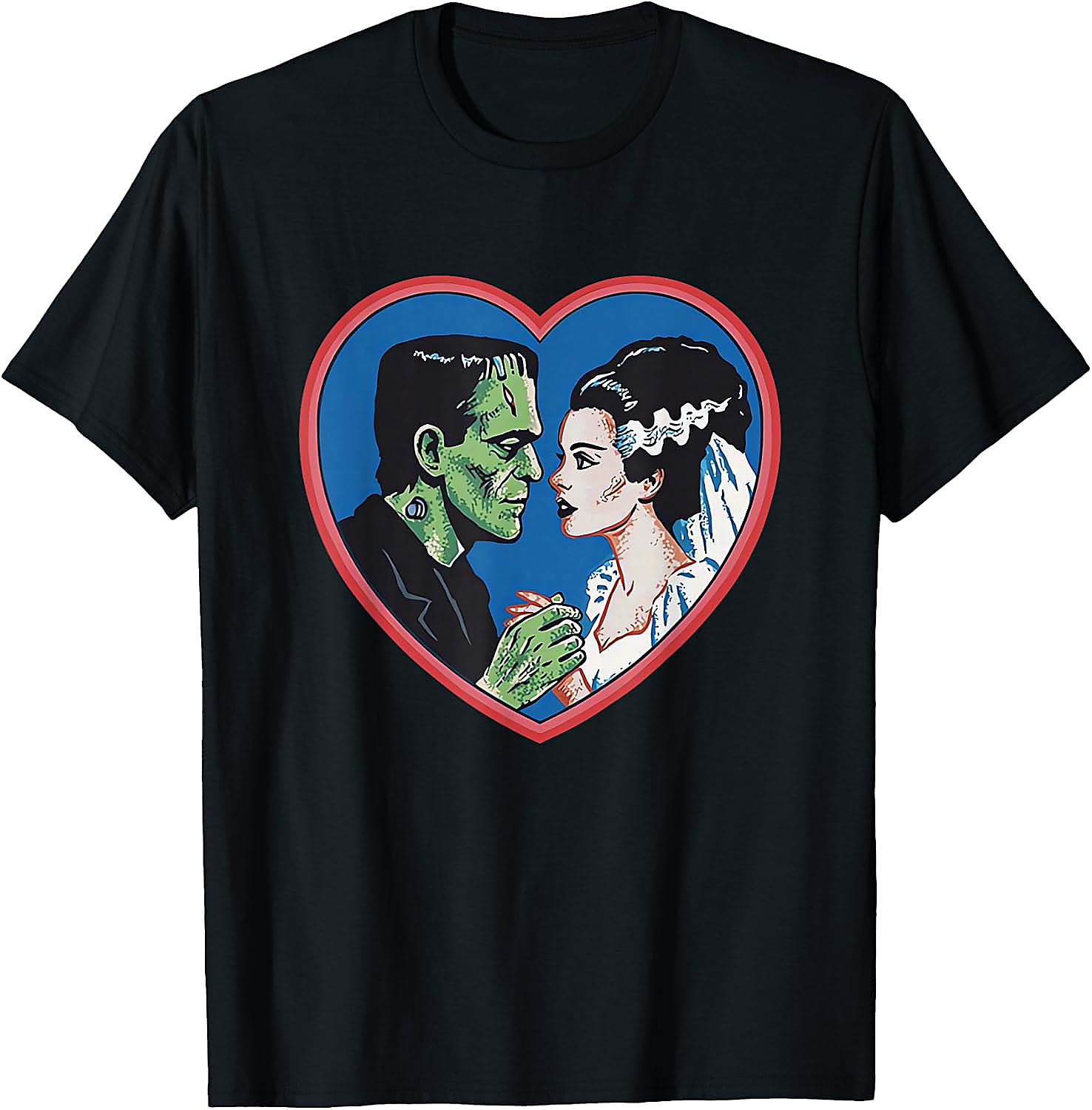 Vintage Frankenstein & Bride T-Shirt | Classic Monster Tee