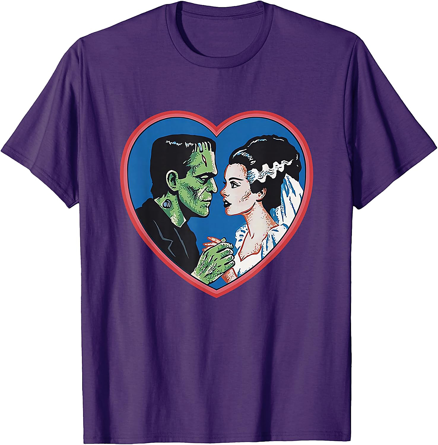 Vintage Frankenstein & Bride T-Shirt | Classic Monster Tee