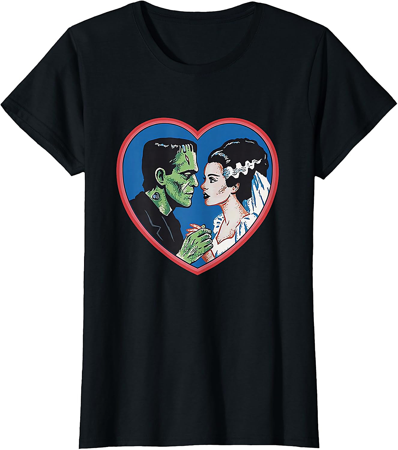 Vintage Frankenstein & Bride T-Shirt | Classic Monster Tee
