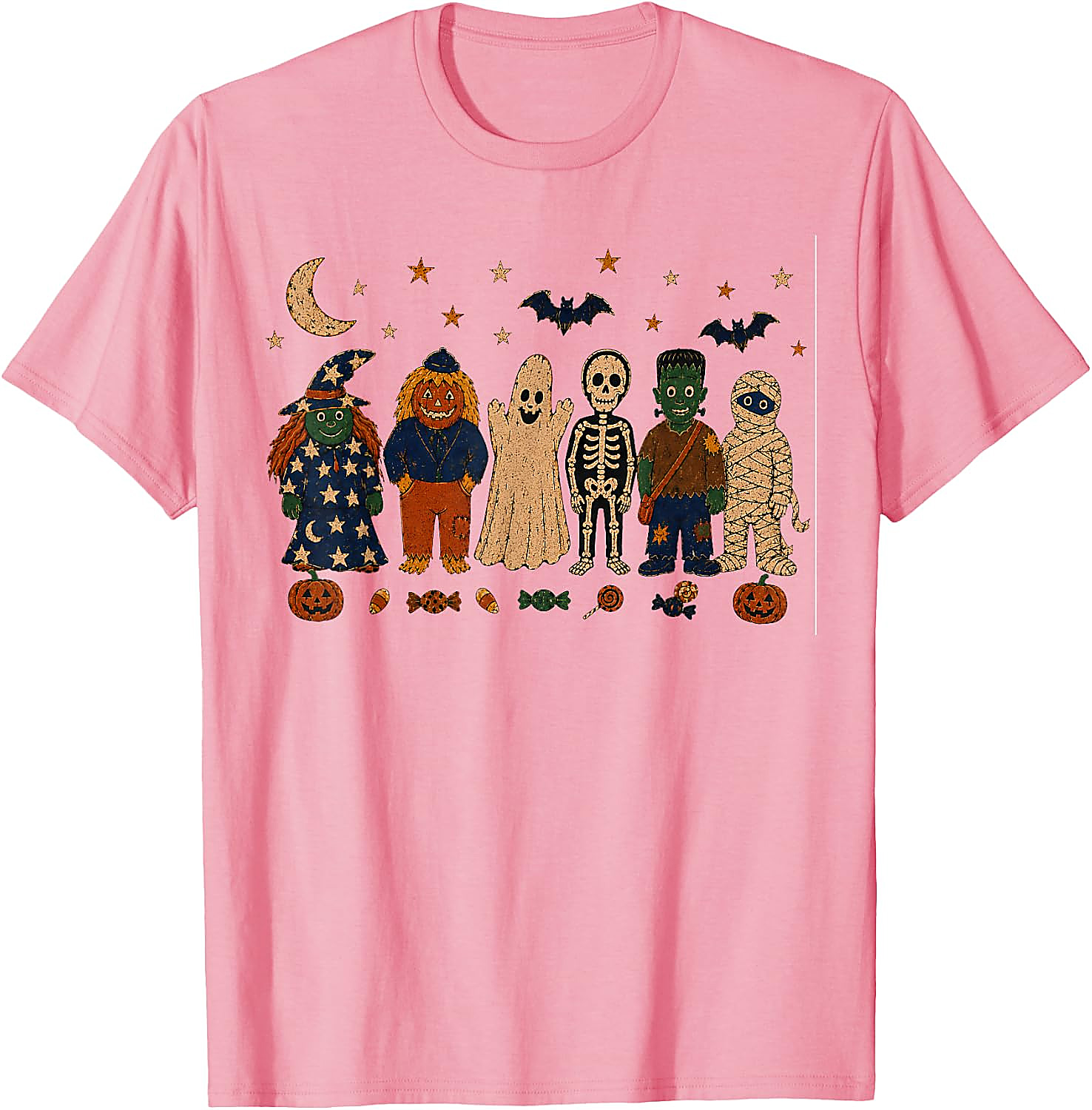 Retro Halloween Characters T-Shirt | Vintage 90s Horror Tee