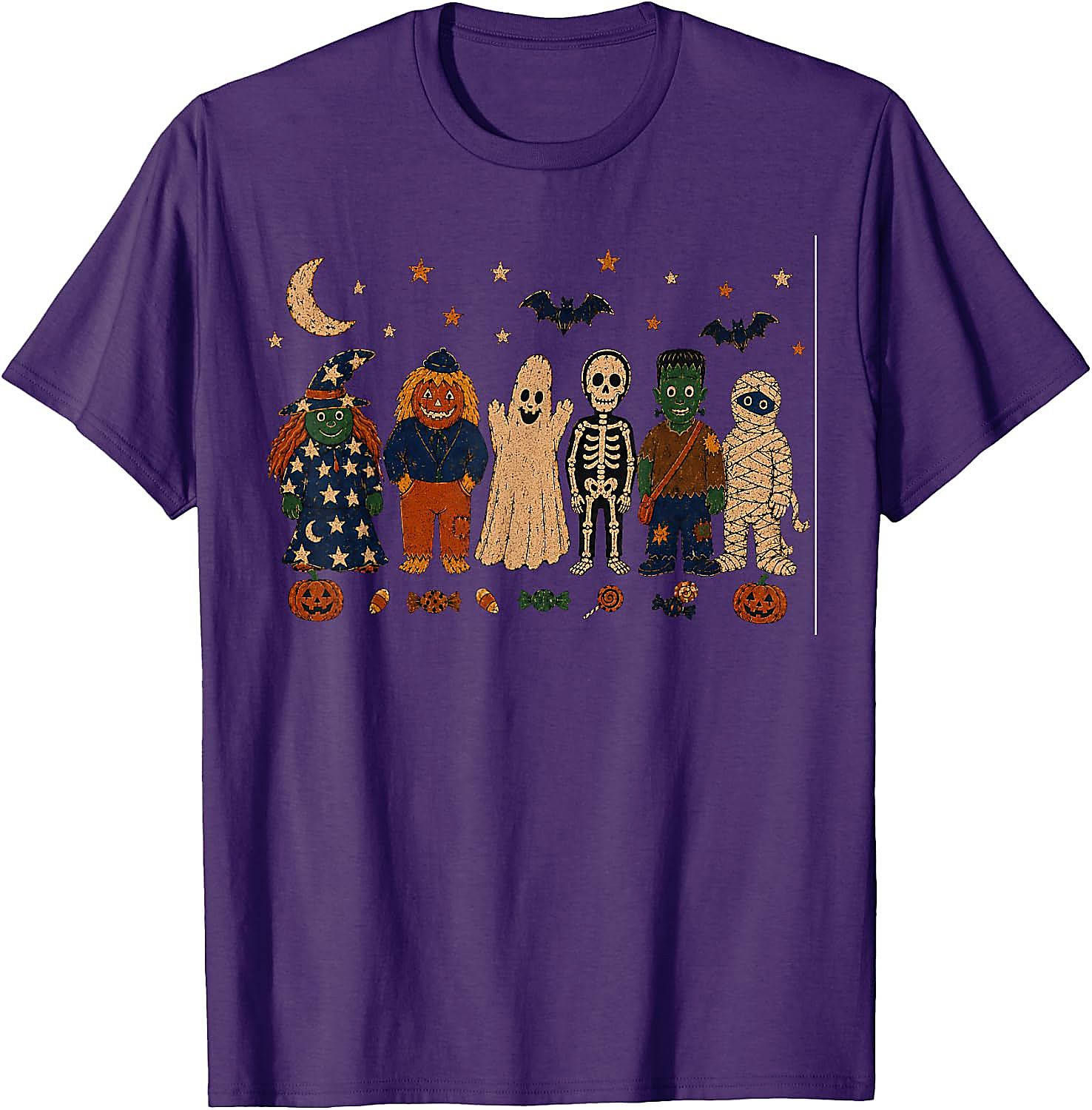 Retro Halloween Characters T-Shirt | Vintage 90s Horror Tee