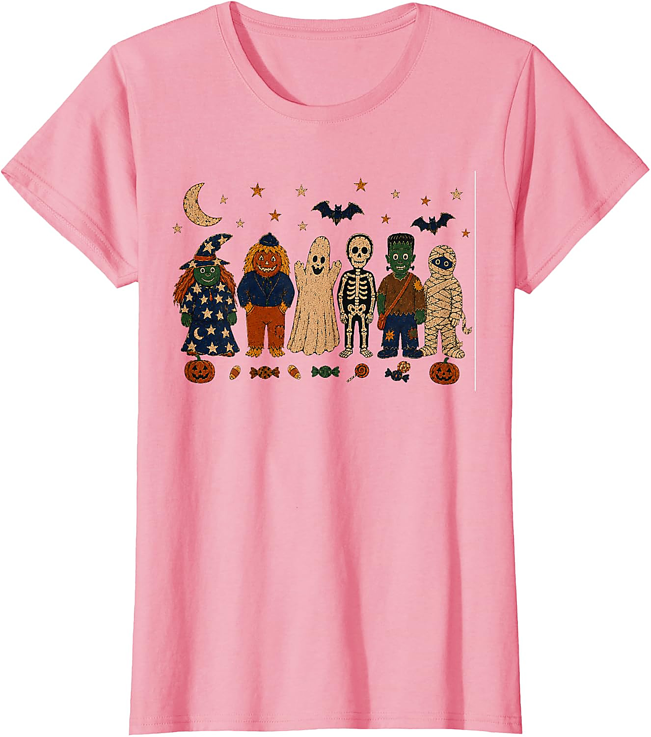 Retro Halloween Characters T-Shirt | Vintage 90s Horror Tee