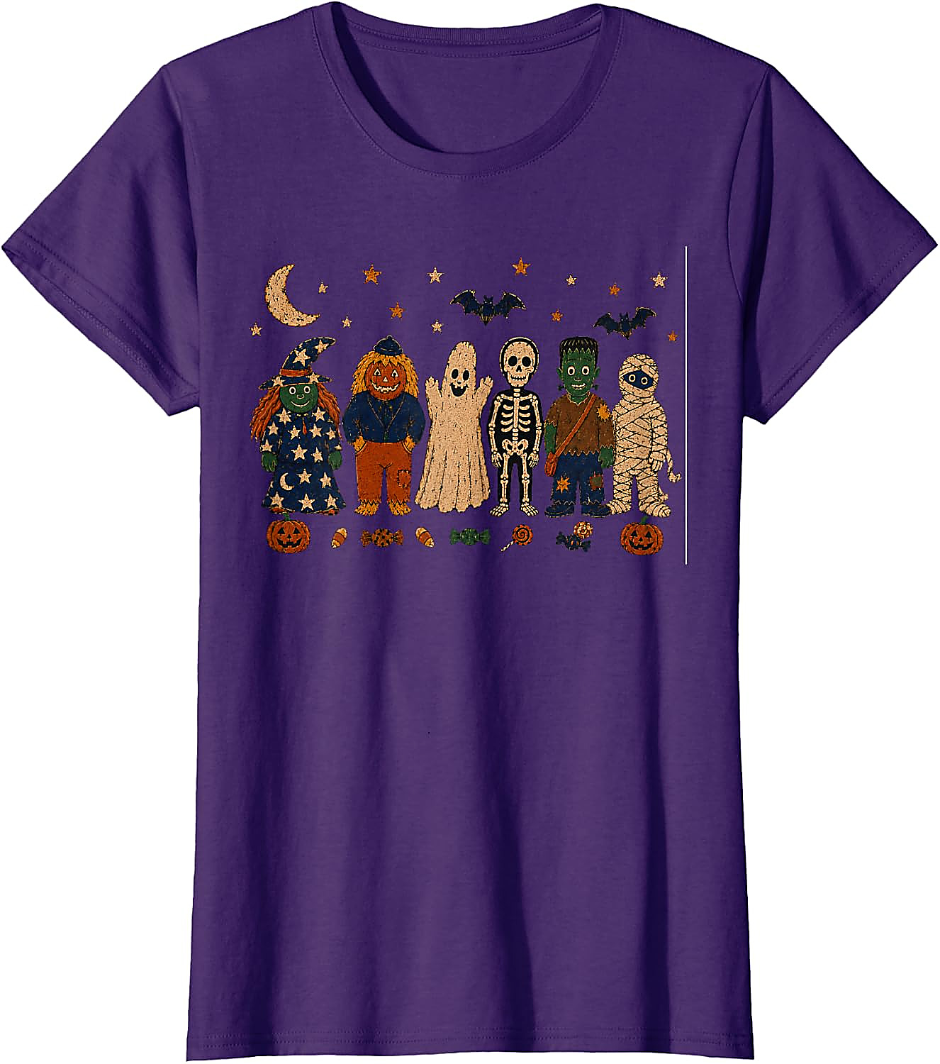 Retro Halloween Characters T-Shirt | Vintage 90s Horror Tee