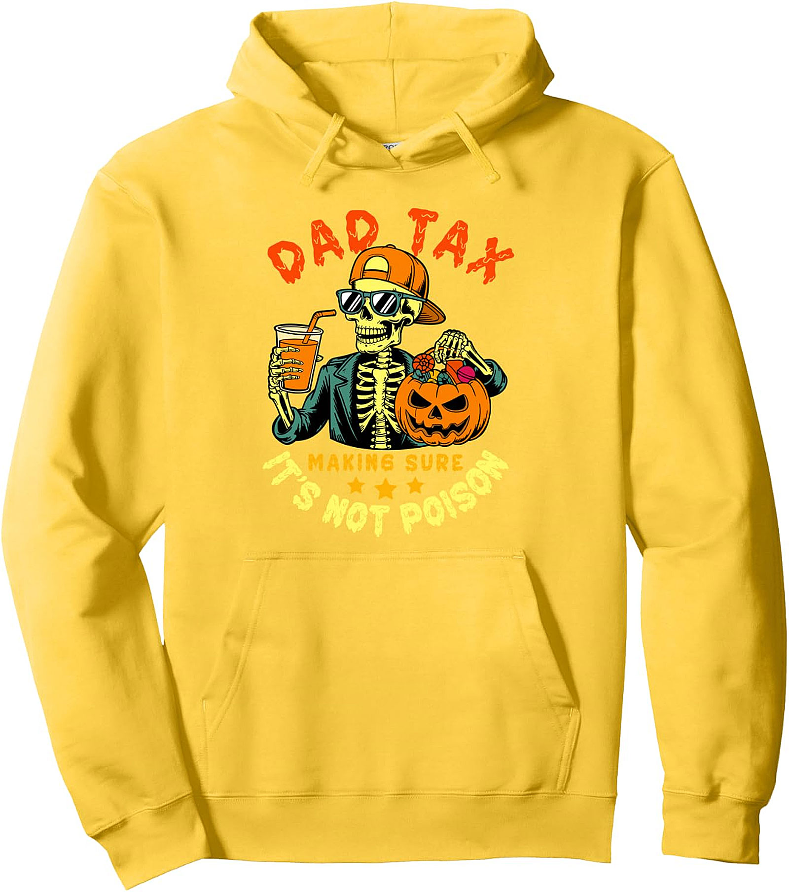 Dad Tax Halloween Funny Skull Hoodie | Cozy Pullover