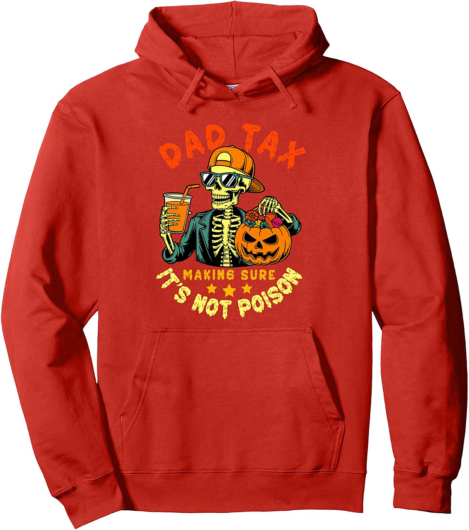 Dad Tax Halloween Funny Skull Hoodie | Cozy Pullover