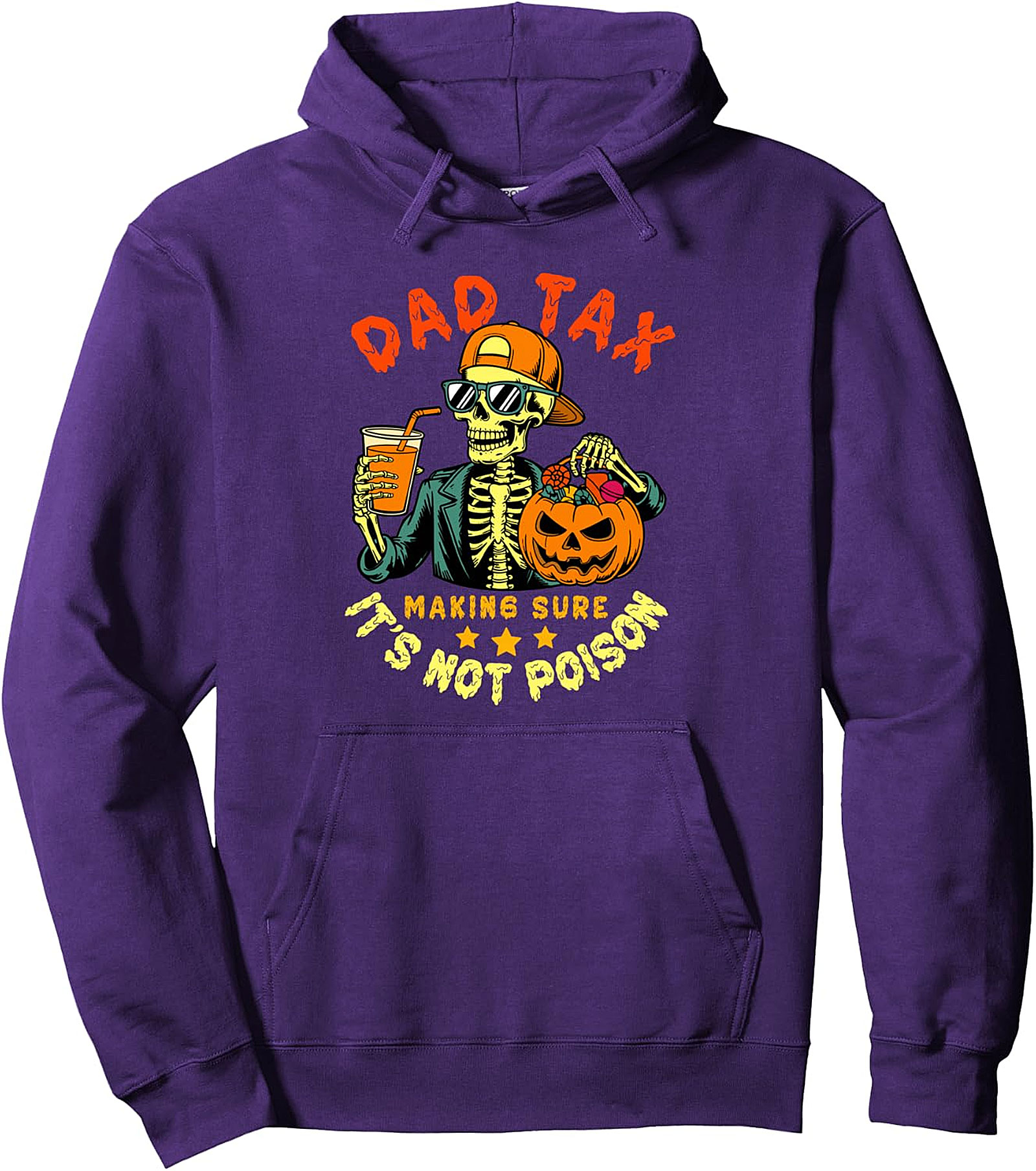 Dad Tax Halloween Funny Skull Hoodie | Cozy Pullover