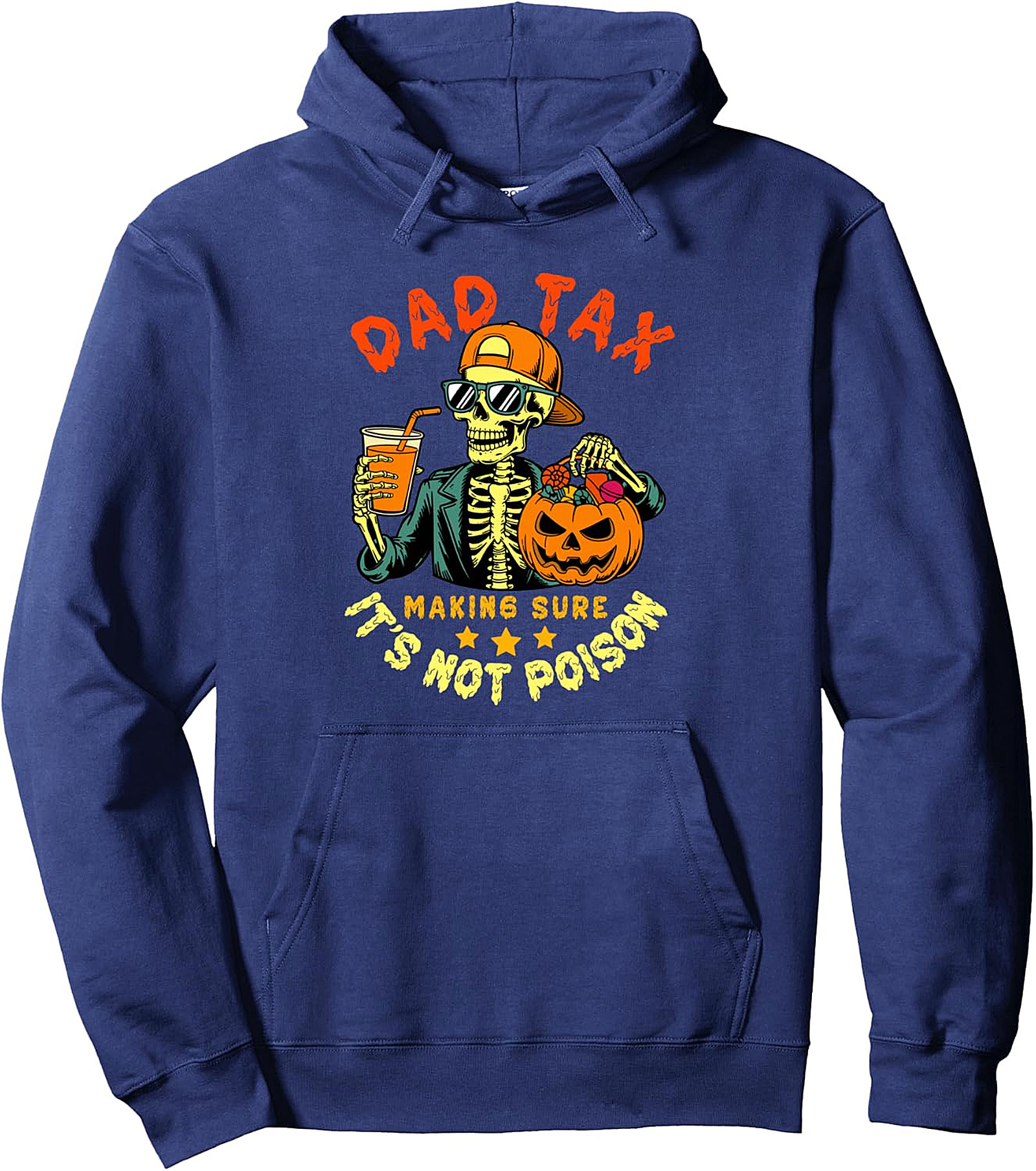 Dad Tax Halloween Funny Skull Hoodie | Cozy Pullover