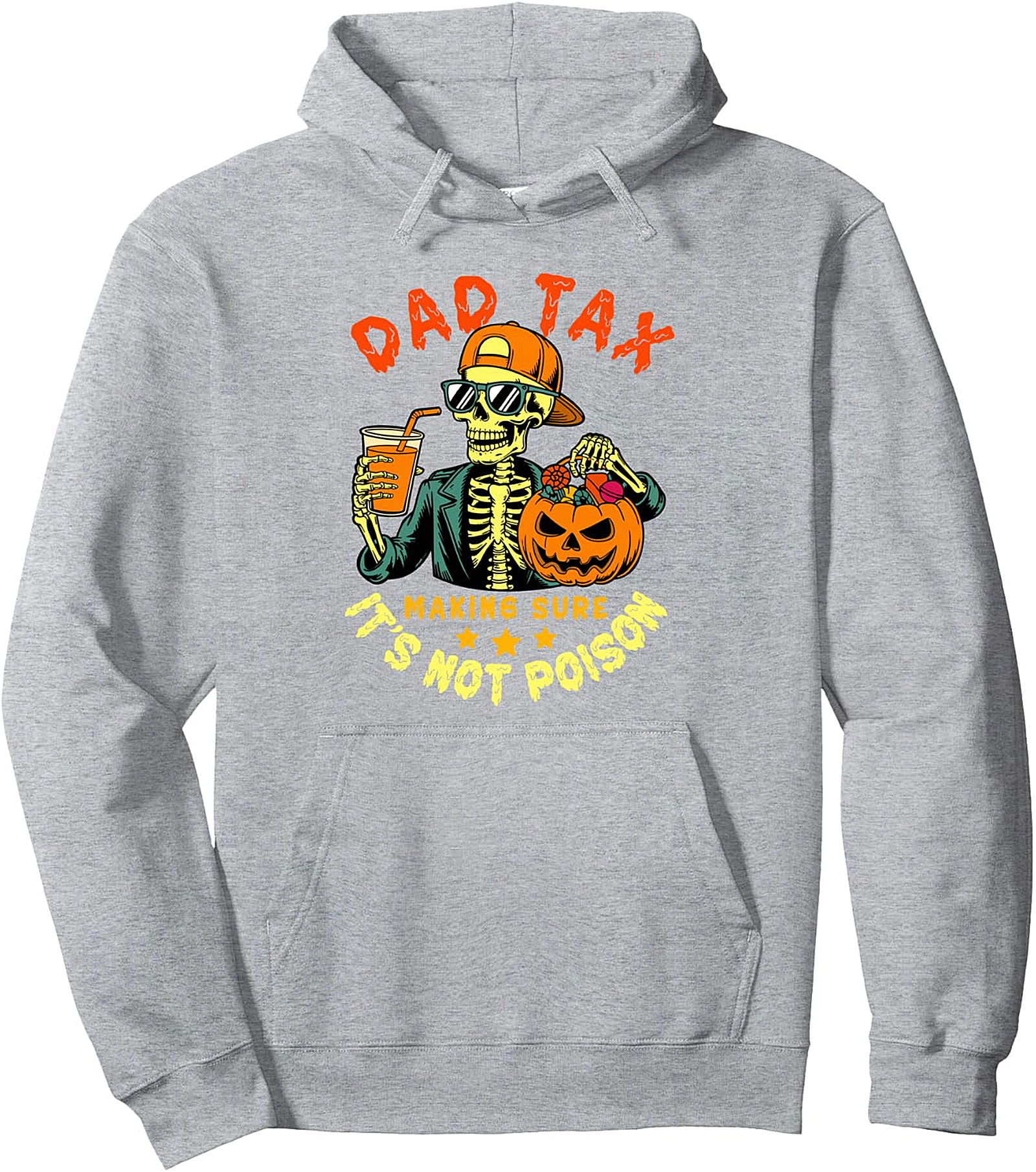 Dad Tax Halloween Funny Skull Hoodie | Cozy Pullover