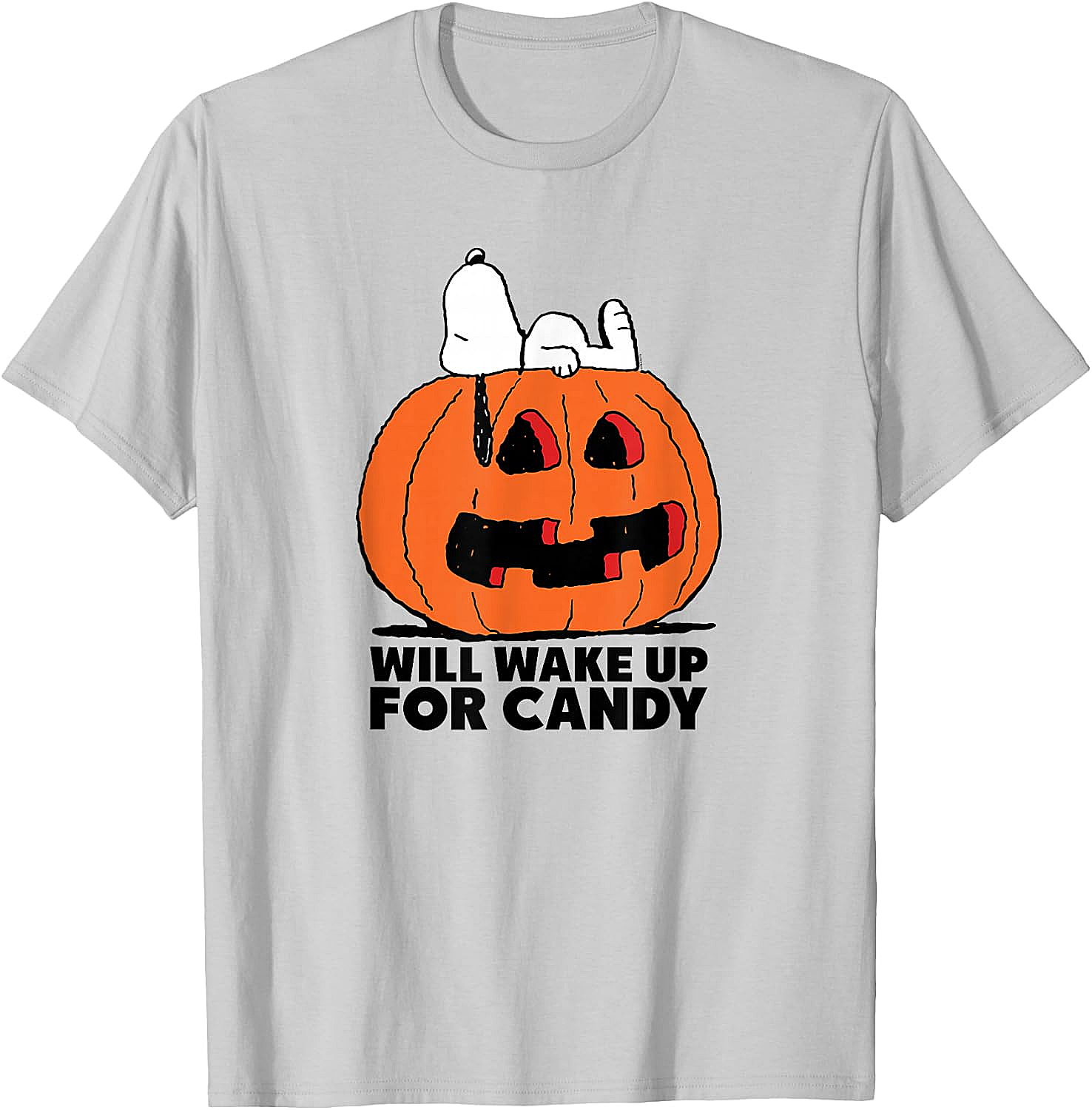 Snoopy Halloween Wake for Candy T-Shirt Peanuts Tee