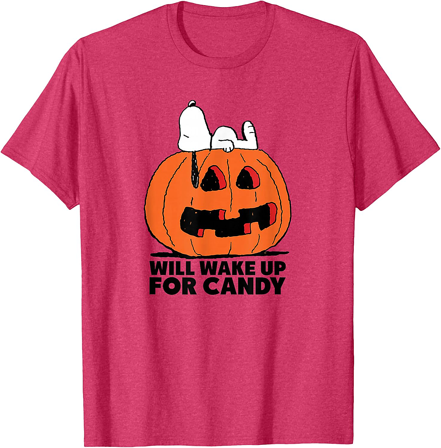 Snoopy Halloween Wake for Candy T-Shirt Peanuts Tee