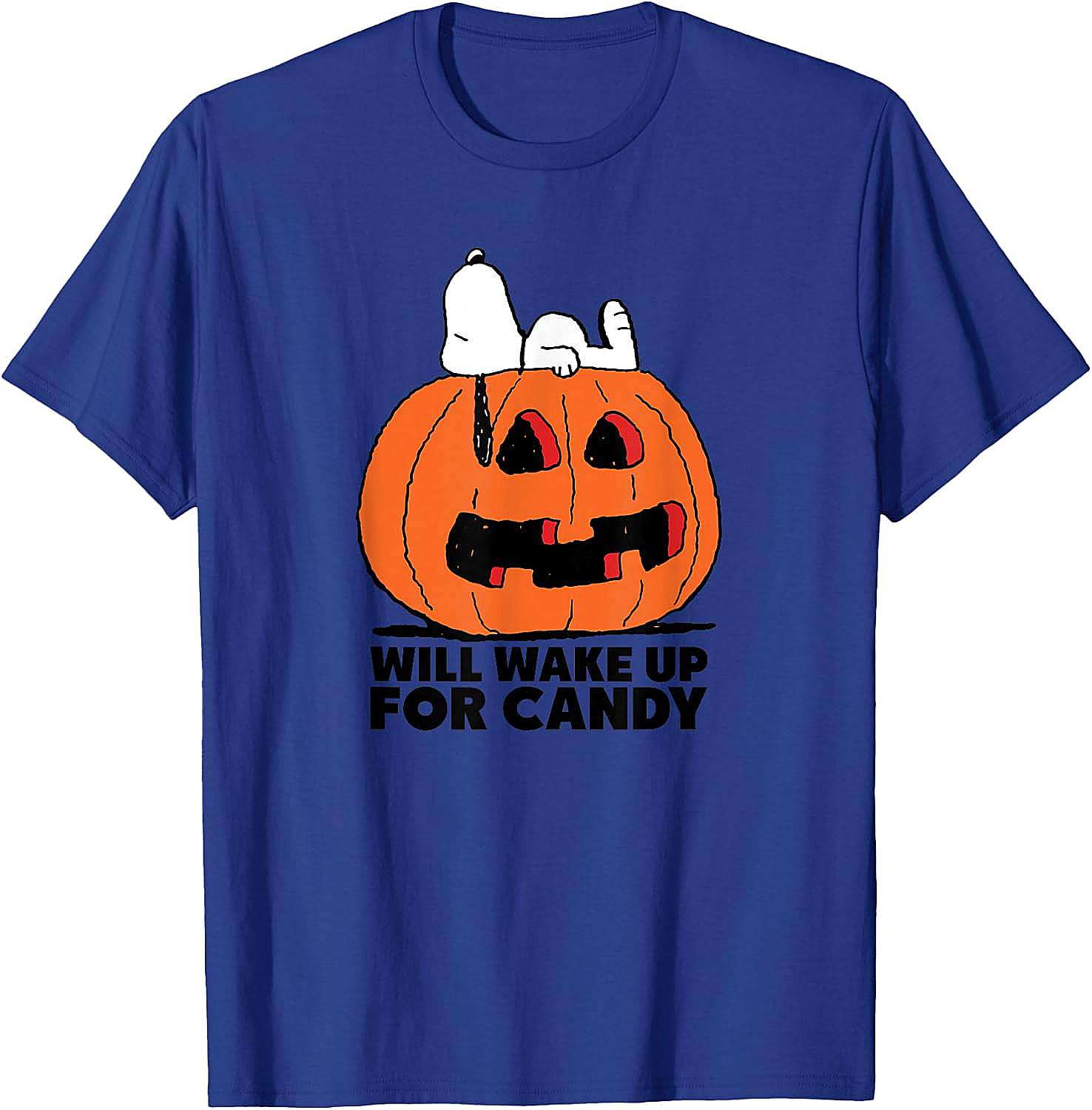 Snoopy Halloween Wake for Candy T-Shirt Peanuts Tee