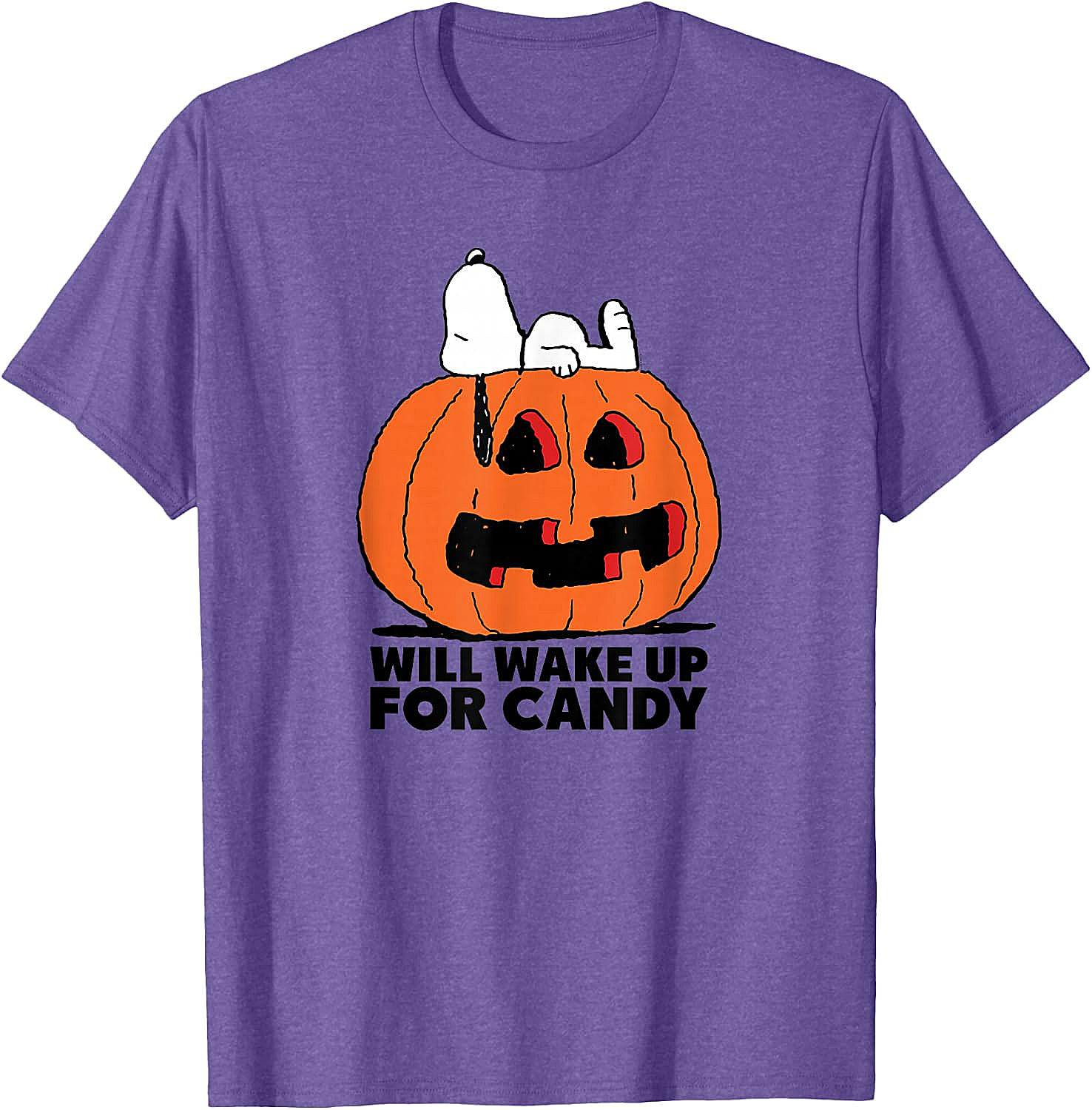 Snoopy Halloween Wake for Candy T-Shirt Peanuts Tee