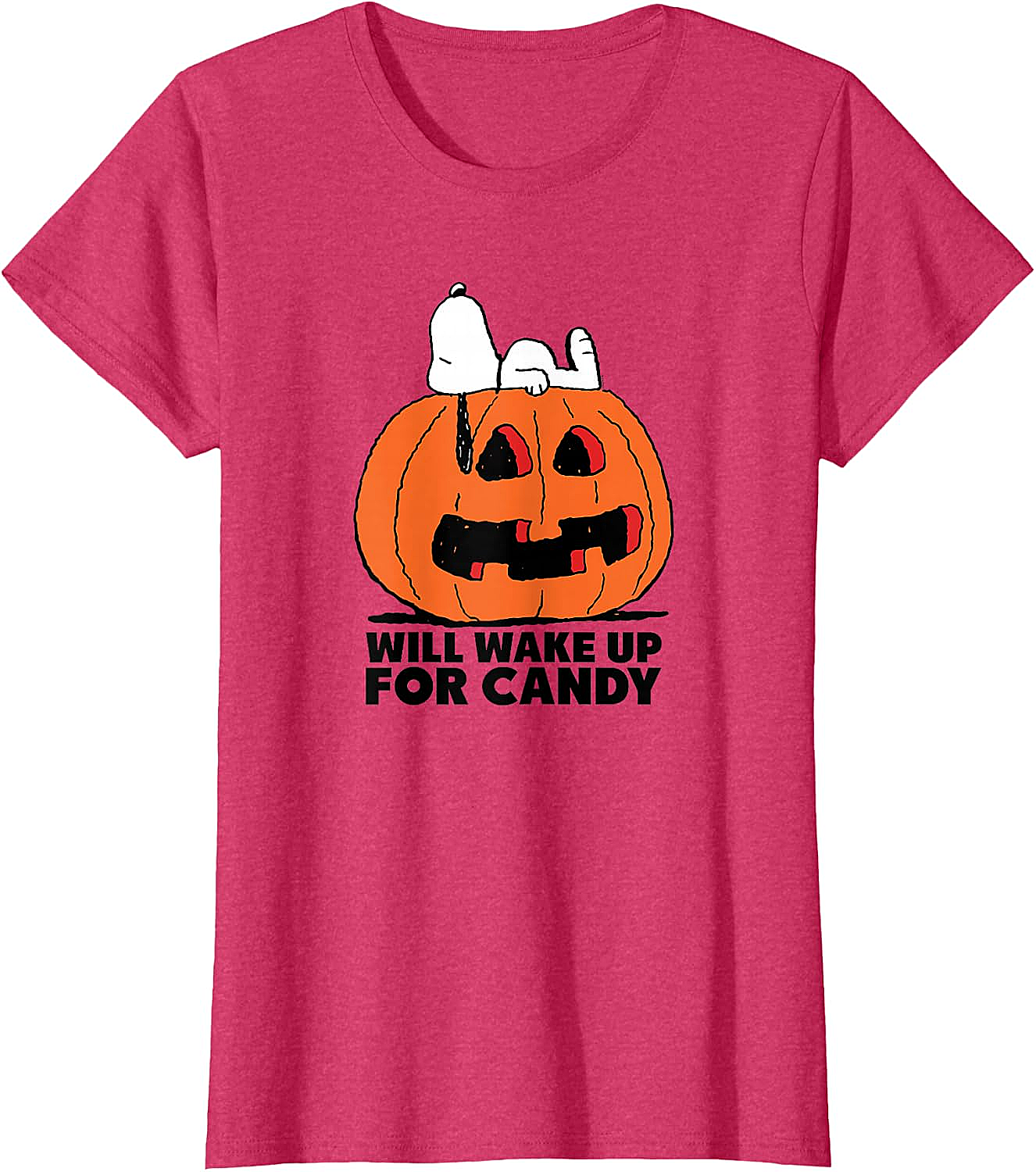 Snoopy Halloween Wake for Candy T-Shirt Peanuts Tee