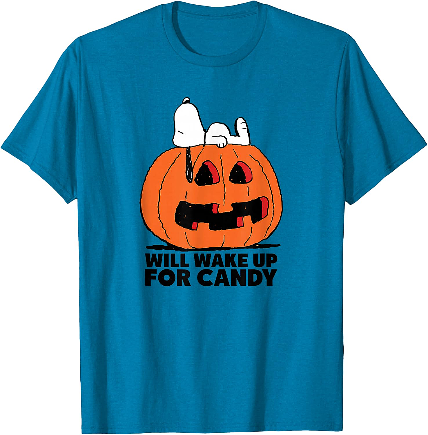 Snoopy Halloween Wake for Candy T-Shirt Peanuts Tee