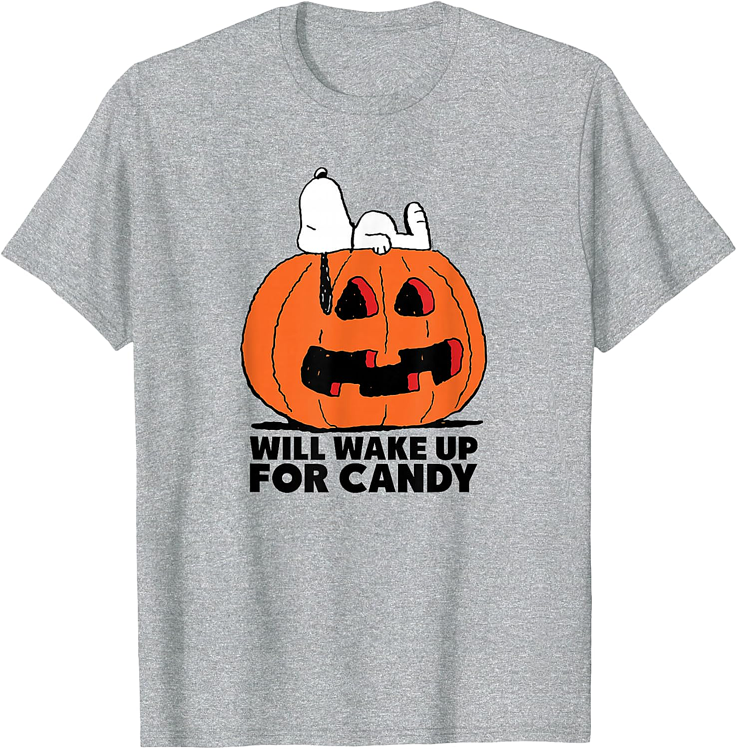 Snoopy Halloween Wake for Candy T-Shirt Peanuts Tee