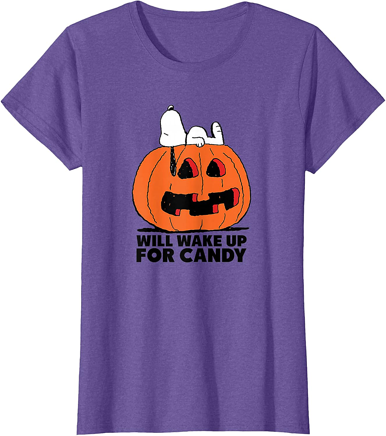 Snoopy Halloween Wake for Candy T-Shirt Peanuts Tee