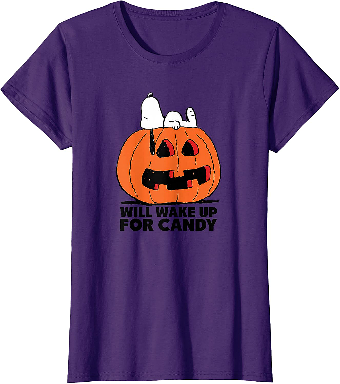 Snoopy Halloween Wake for Candy T-Shirt Peanuts Tee