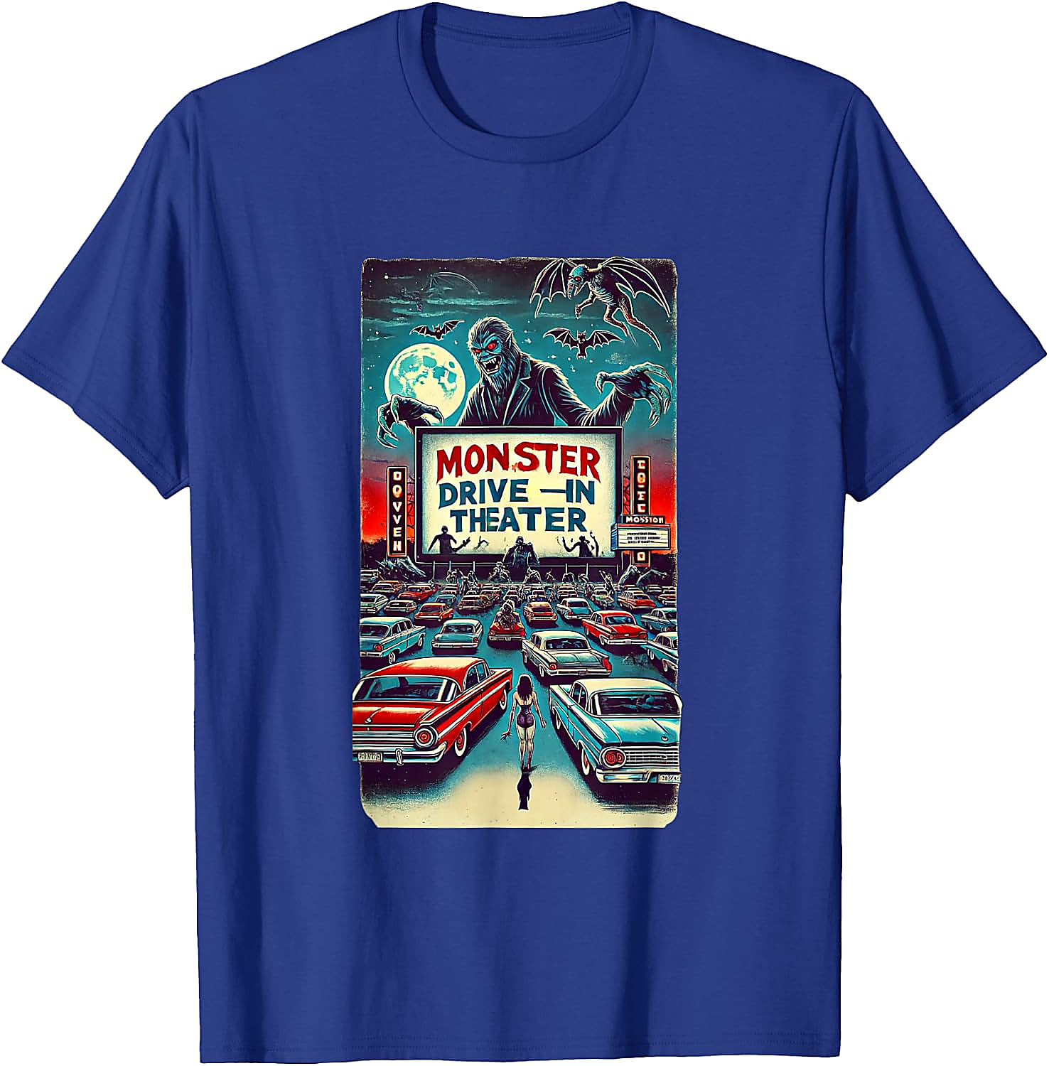 Retro Monster Drive-In Horror Movie T-Shirt