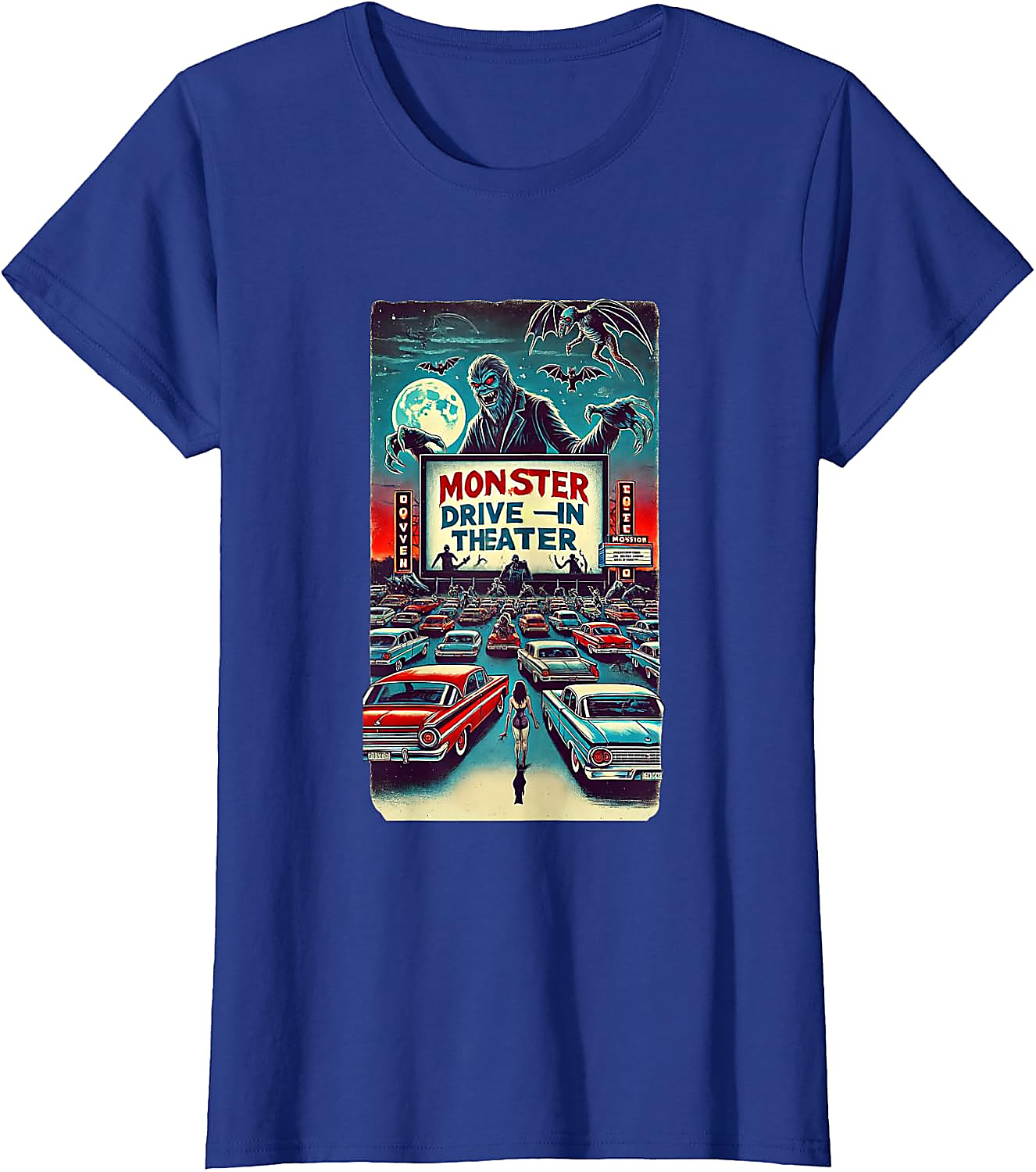 Retro Monster Drive-In Horror Movie T-Shirt
