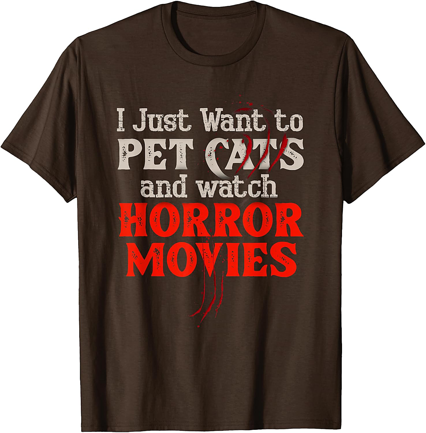 Horror Movie & Cat Lover T-Shirt | Funny Graphic Tee