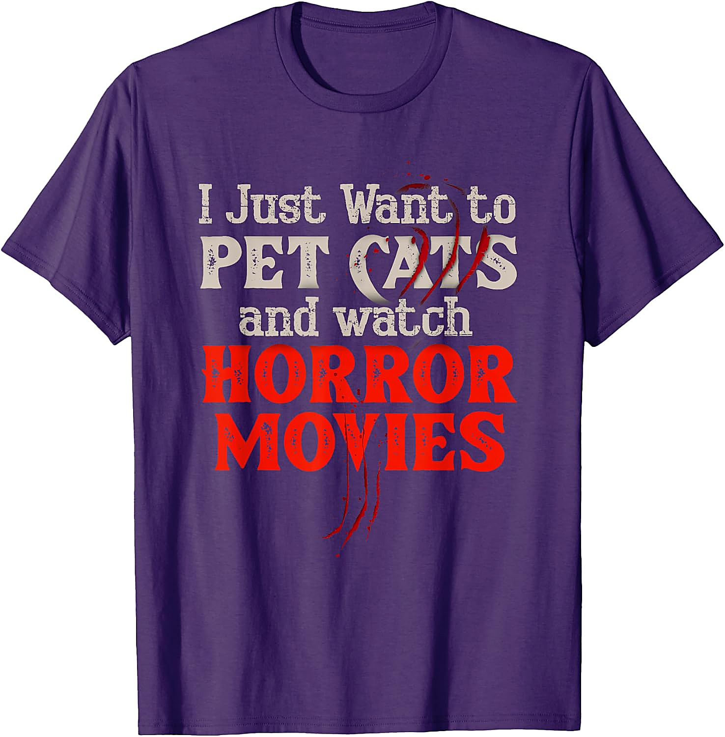 Horror Movie & Cat Lover T-Shirt | Funny Graphic Tee