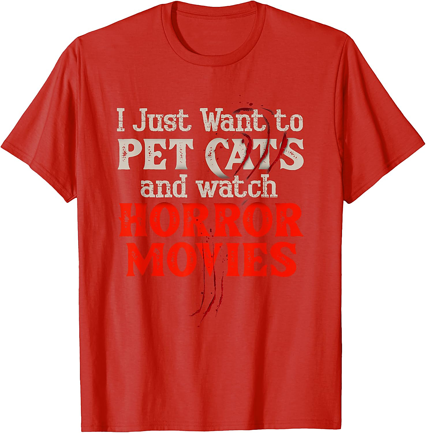 Horror Movie & Cat Lover T-Shirt | Funny Graphic Tee