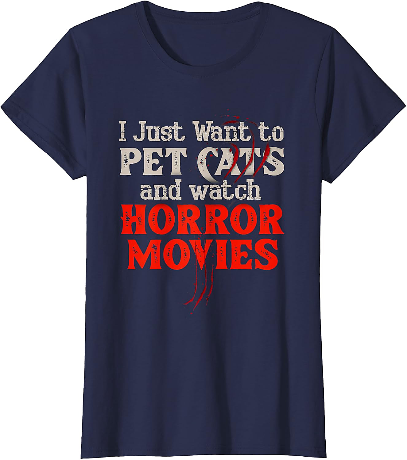Horror Movie & Cat Lover T-Shirt | Funny Graphic Tee