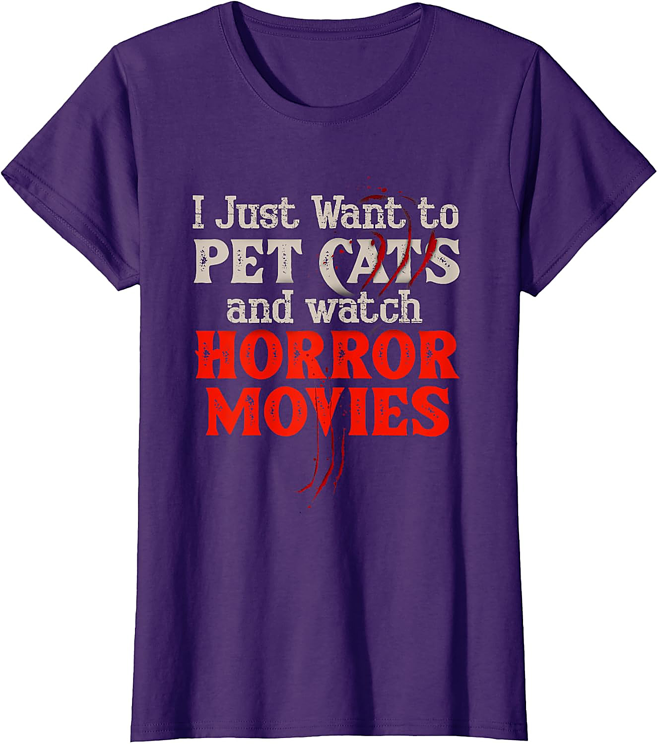 Horror Movie & Cat Lover T-Shirt | Funny Graphic Tee