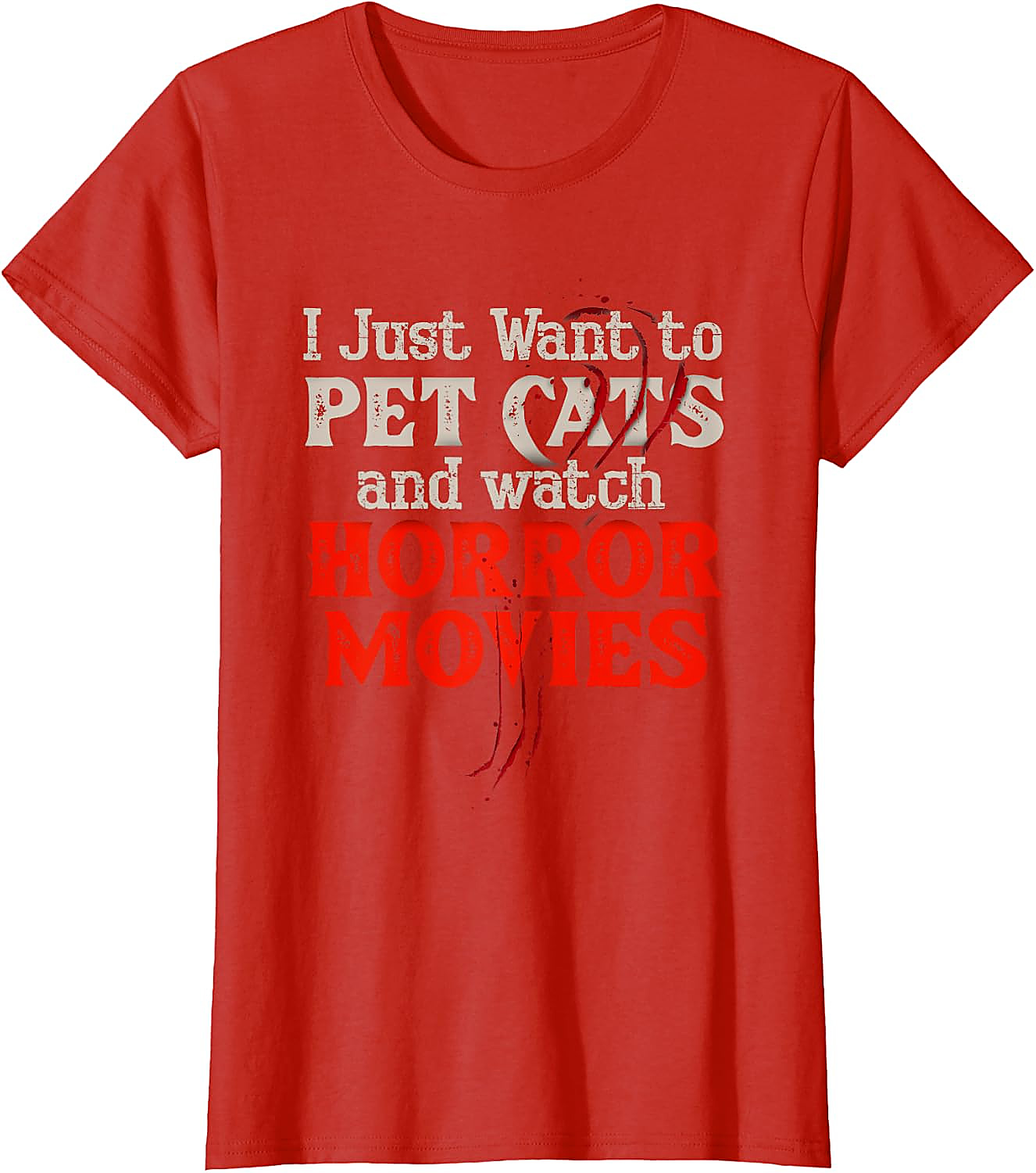 Horror Movie & Cat Lover T-Shirt | Funny Graphic Tee