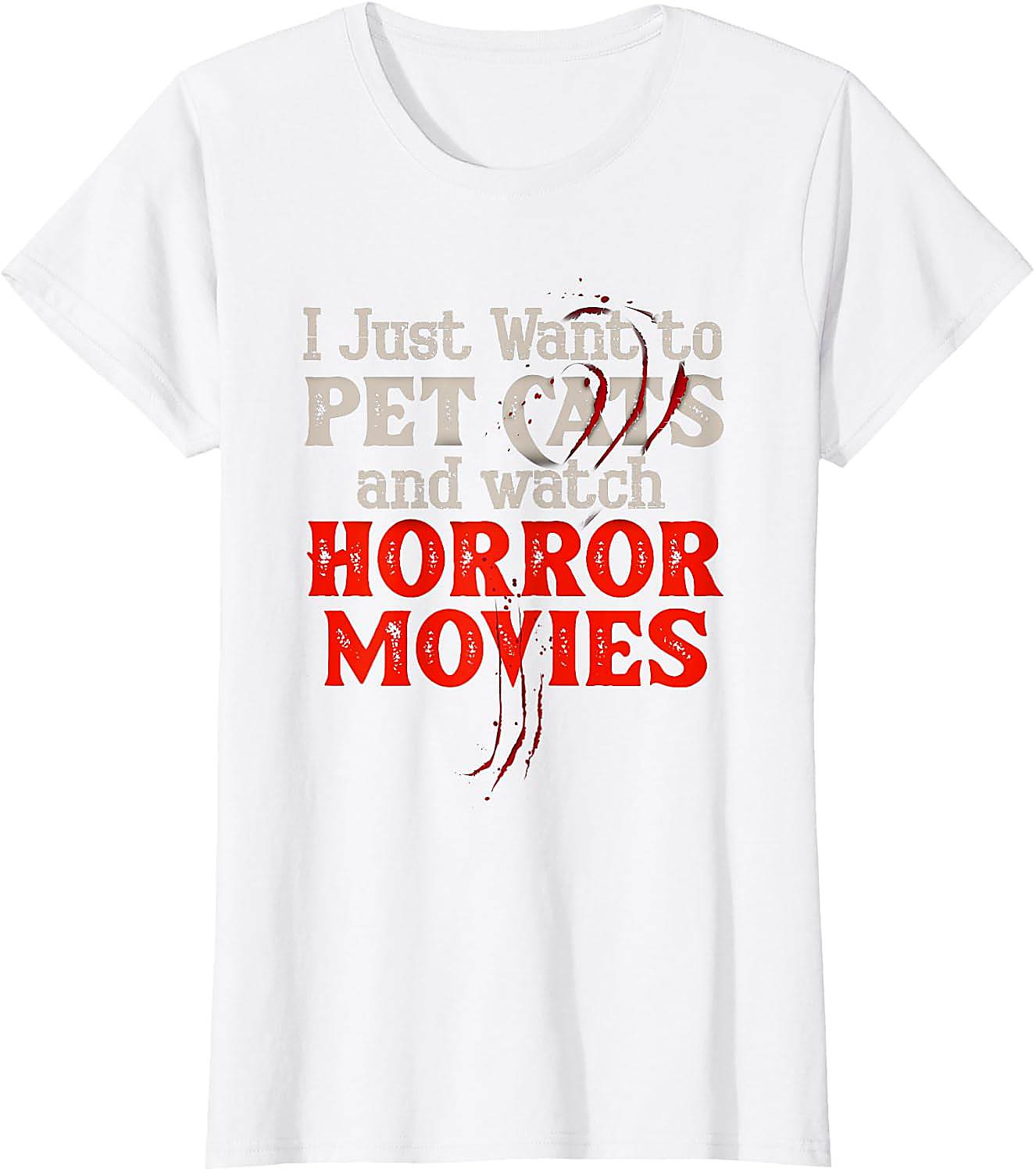 Horror Movie & Cat Lover T-Shirt | Funny Graphic Tee