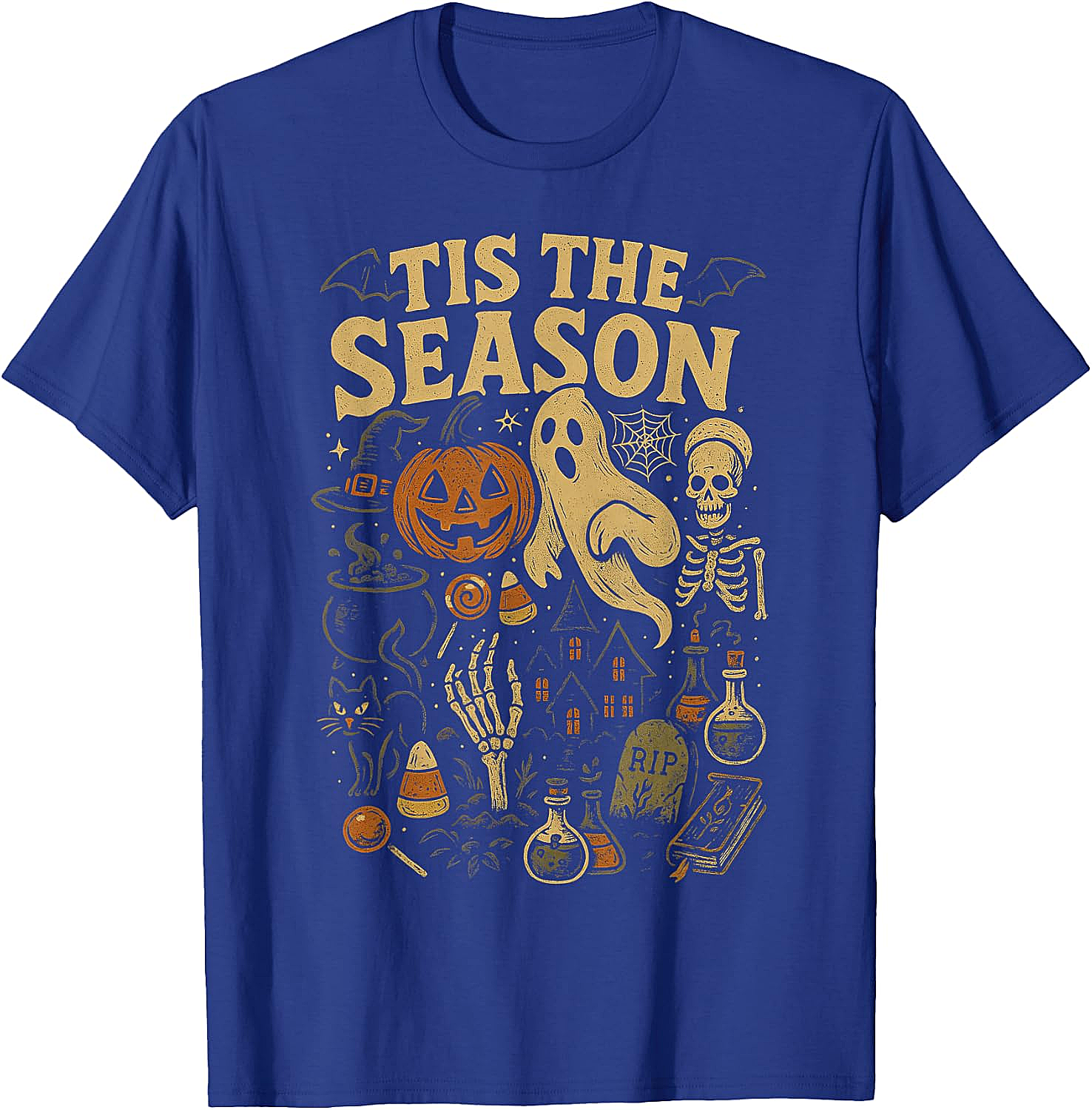 Retro Halloween Tis' the Season T-Shirt Spooky Fun Tee