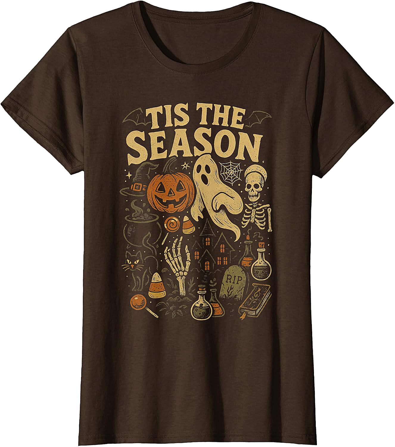 Retro Halloween Tis' the Season T-Shirt Spooky Fun Tee