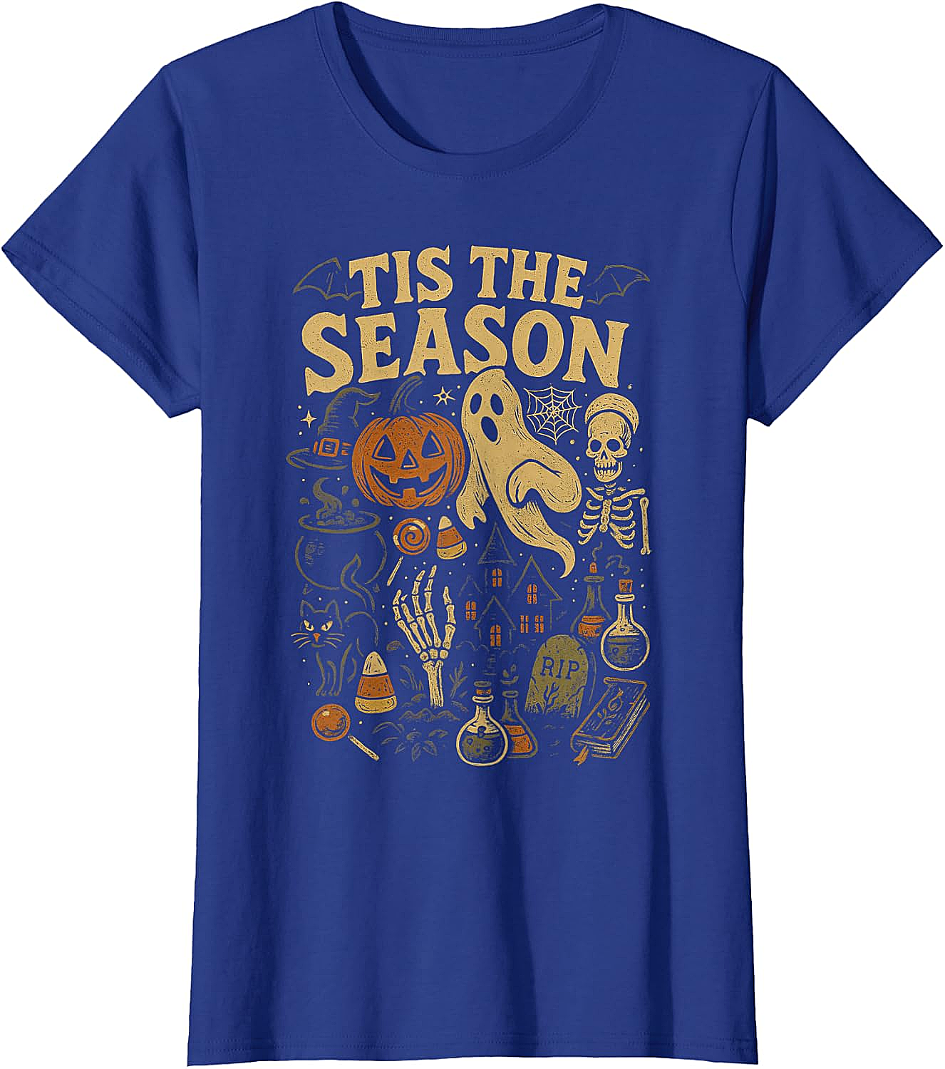 Retro Halloween Tis' the Season T-Shirt Spooky Fun Tee