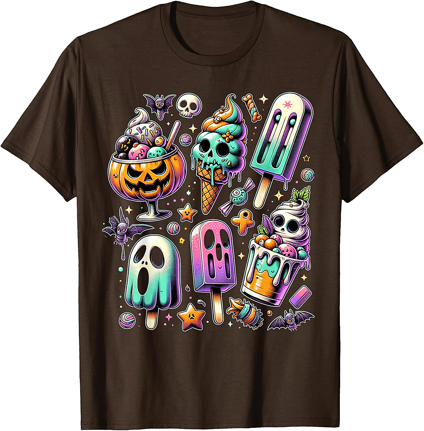 Summerween T-Shirt | Spooky Popsicle Halloween Graphic Tee