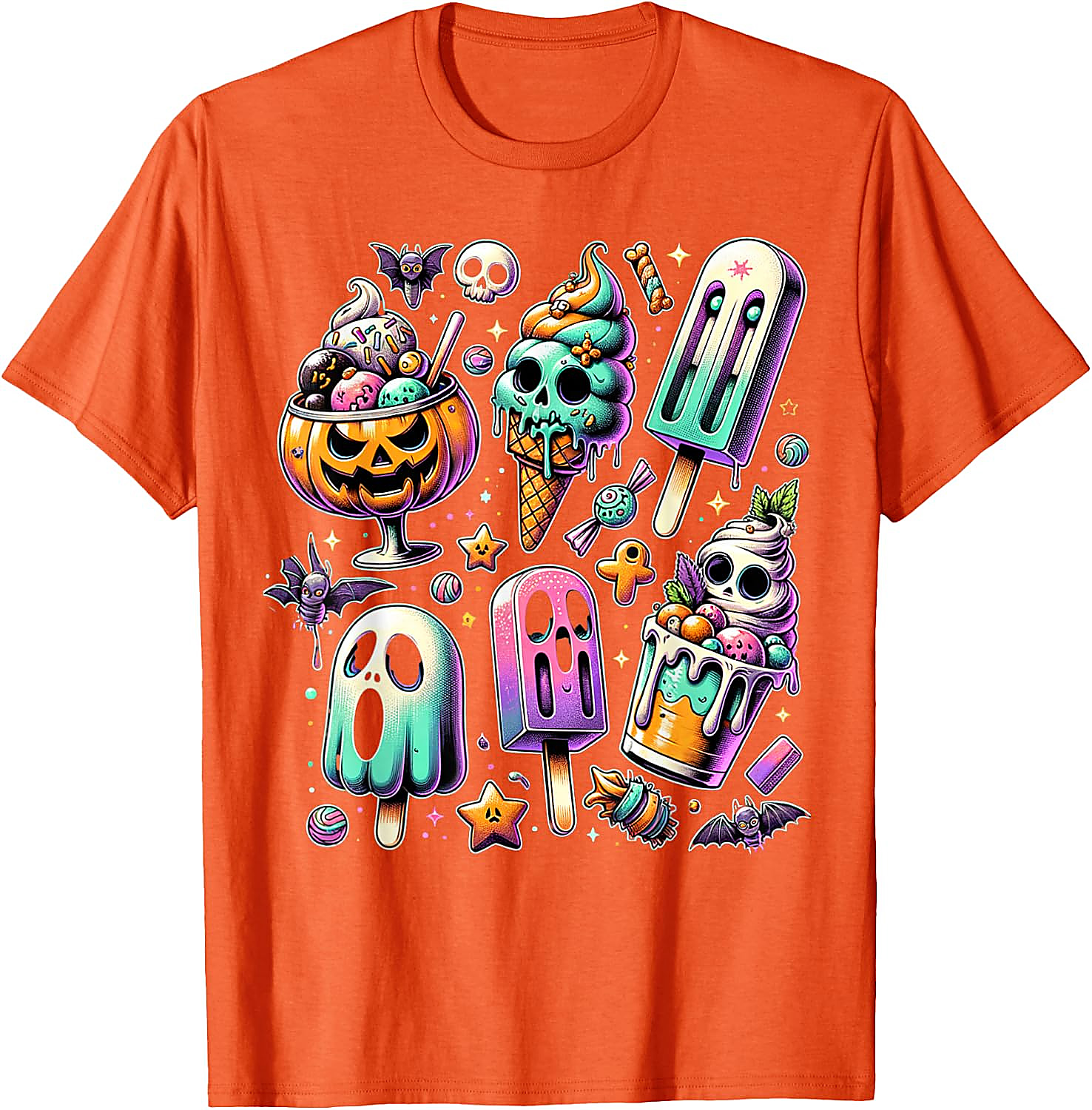 Summerween T-Shirt | Spooky Popsicle Halloween Graphic Tee