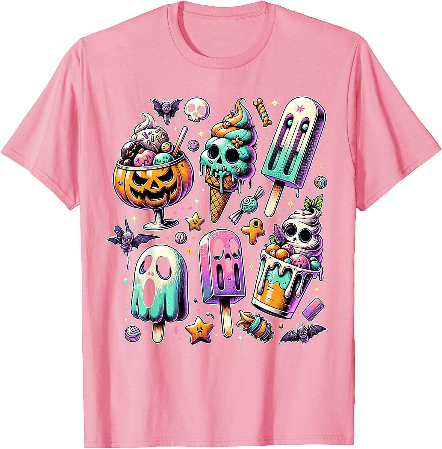 Summerween T-Shirt | Spooky Popsicle Halloween Graphic Tee