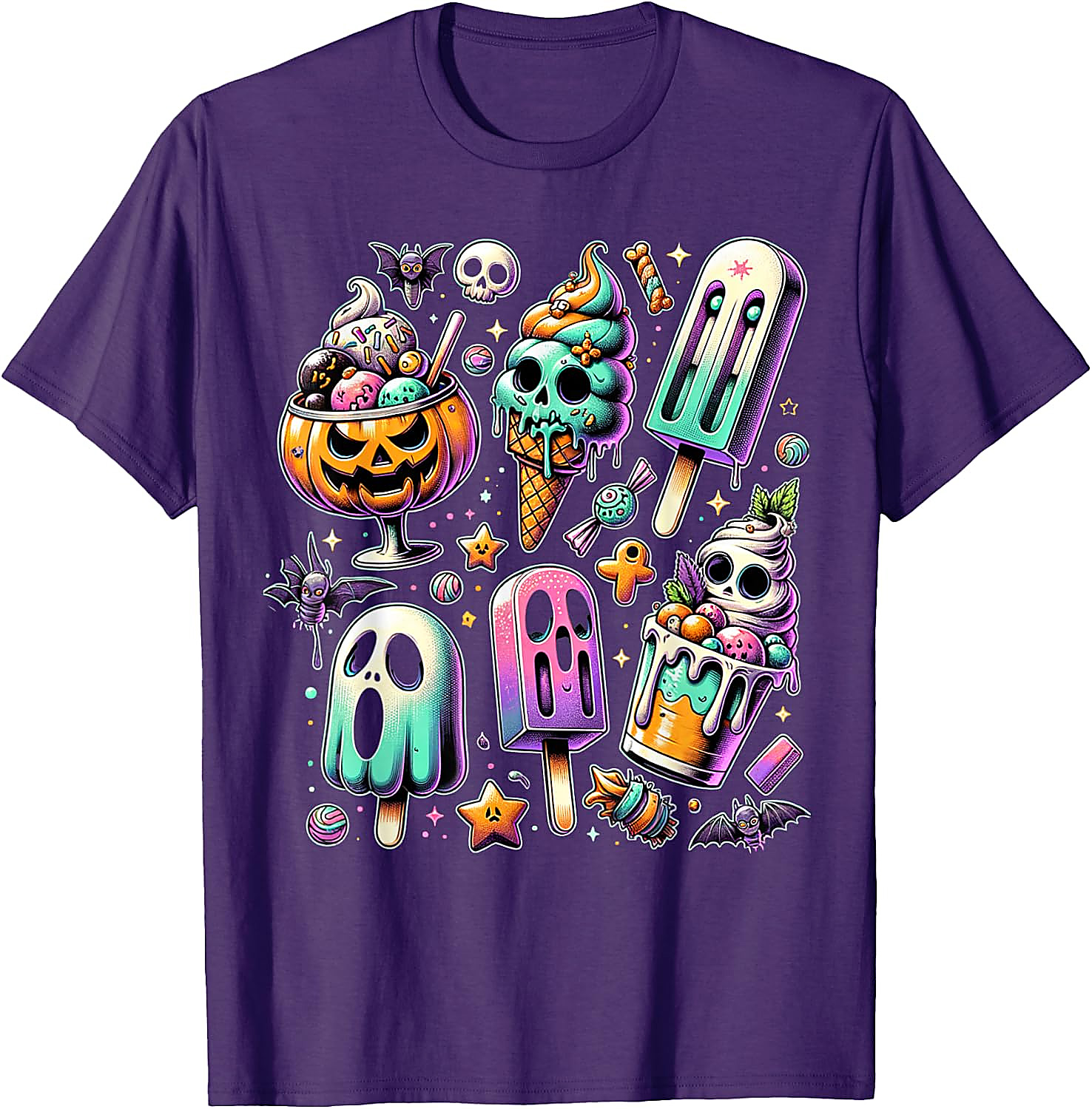 Summerween T-Shirt | Spooky Popsicle Halloween Graphic Tee
