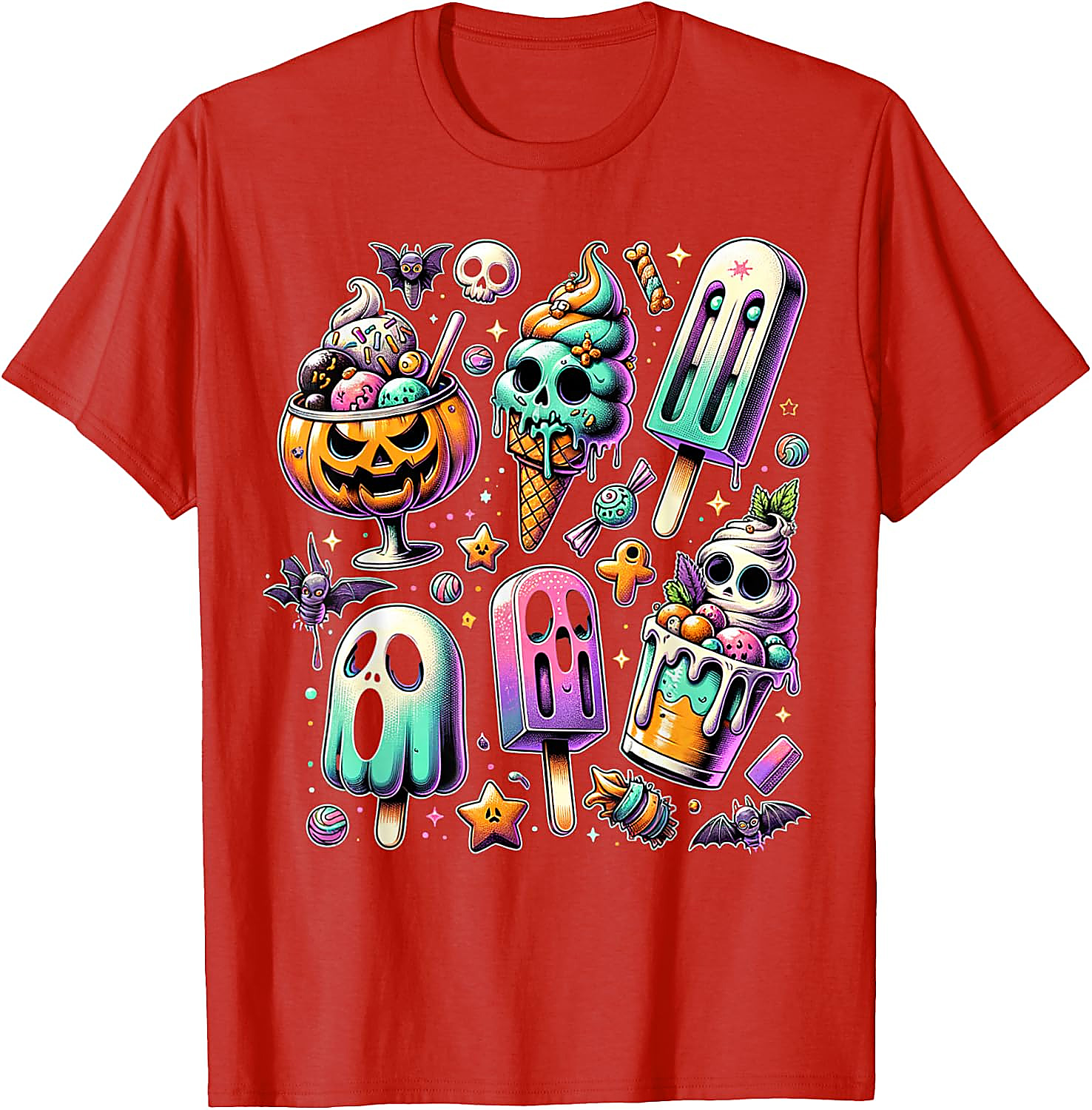 Summerween T-Shirt | Spooky Popsicle Halloween Graphic Tee