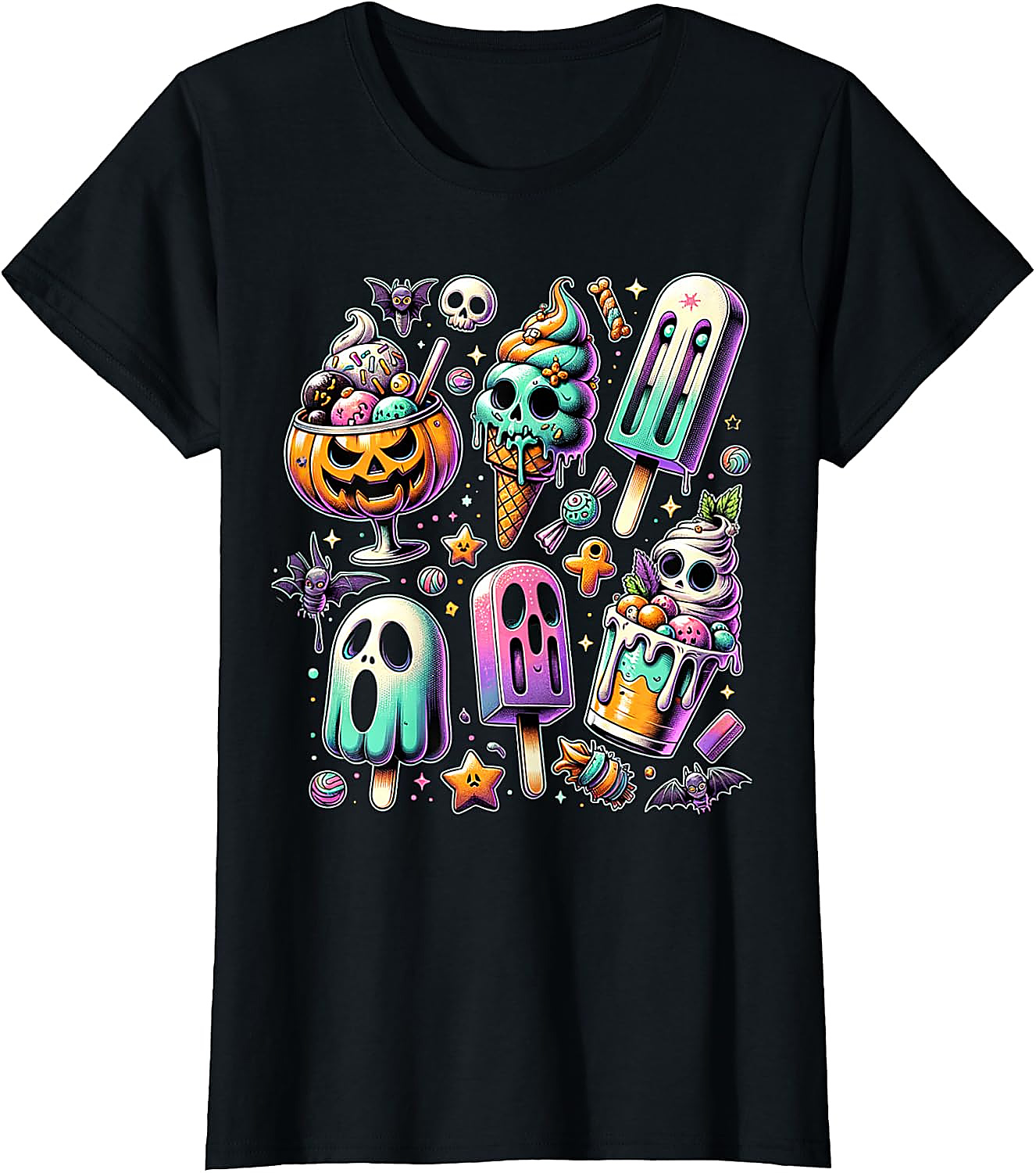 Summerween T-Shirt | Spooky Popsicle Halloween Graphic Tee