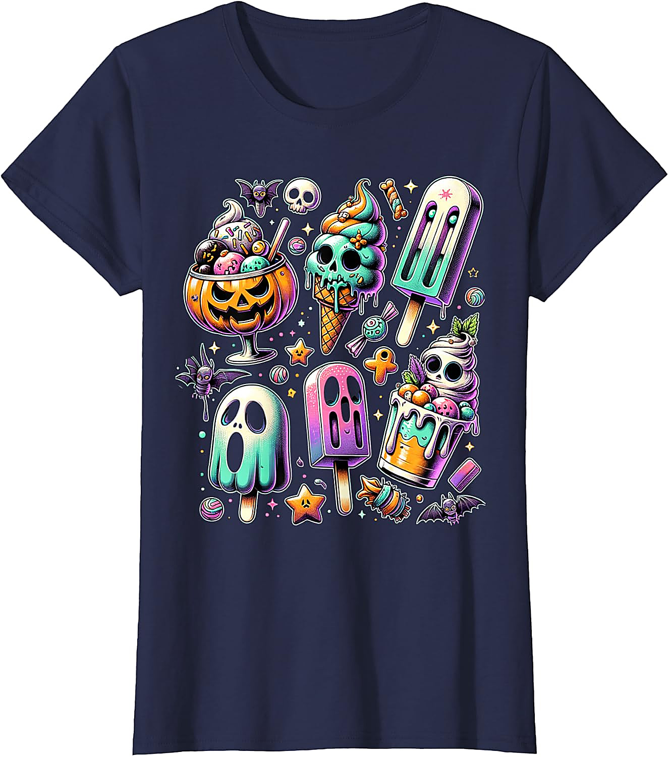 Summerween T-Shirt | Spooky Popsicle Halloween Graphic Tee