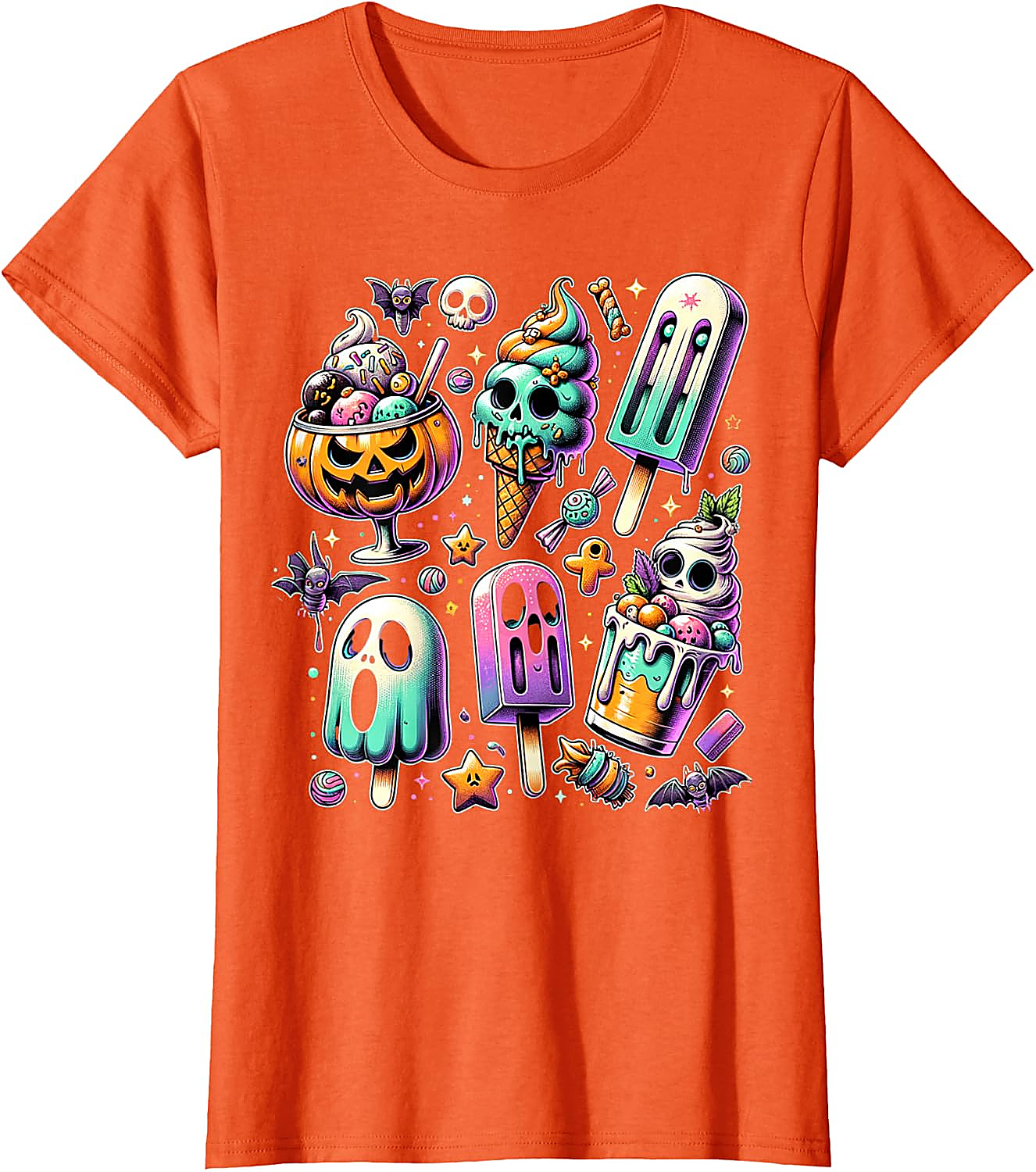 Summerween T-Shirt | Spooky Popsicle Halloween Graphic Tee