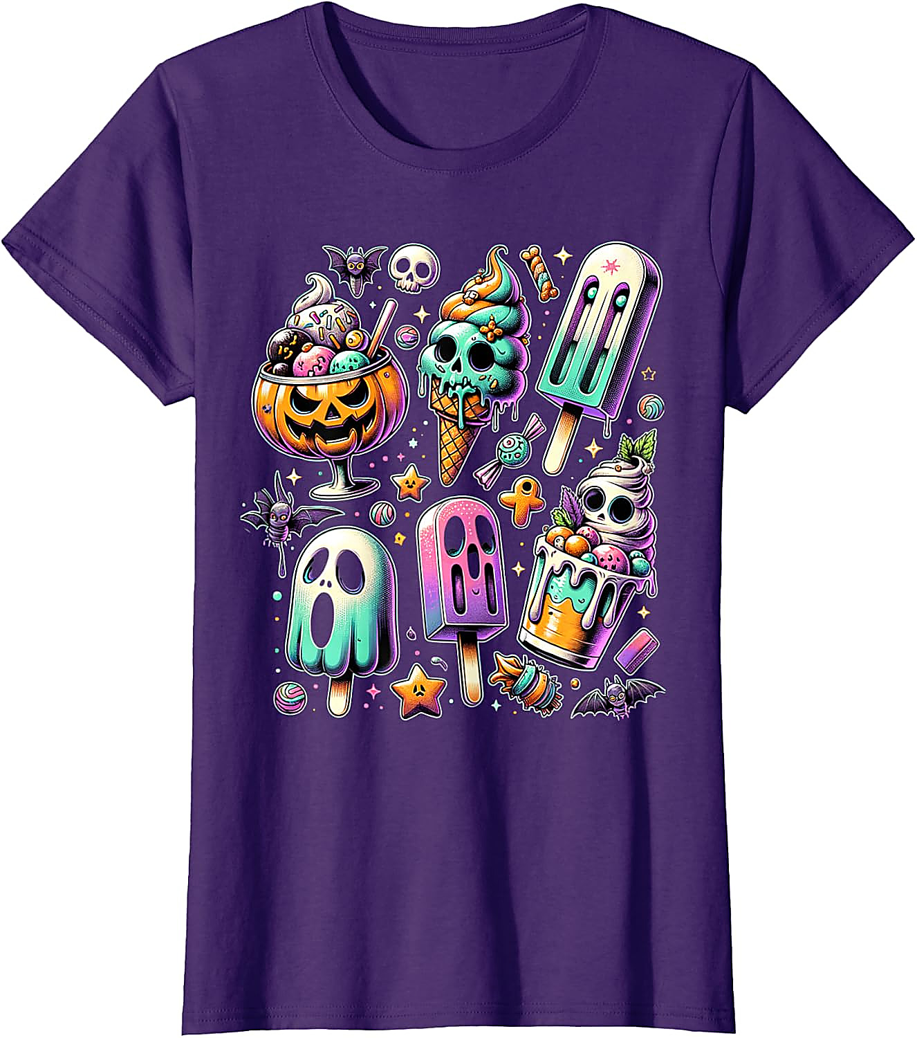 Summerween T-Shirt | Spooky Popsicle Halloween Graphic Tee