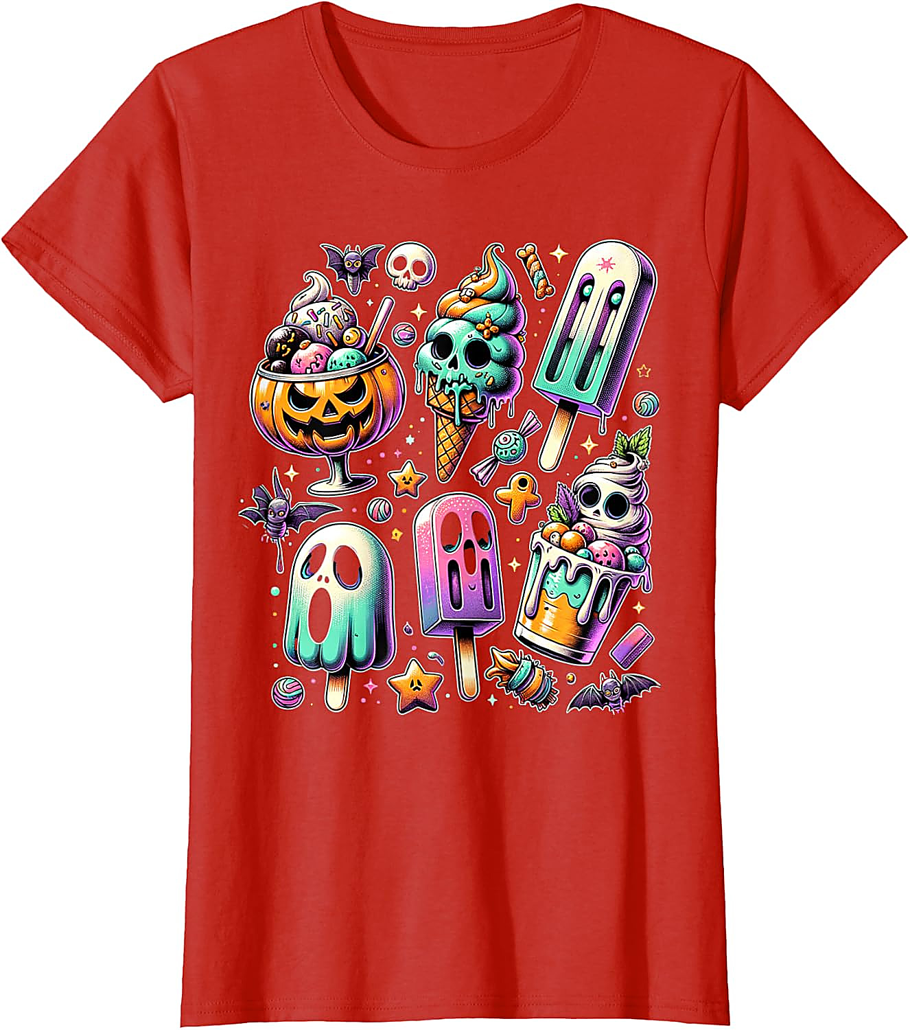 Summerween T-Shirt | Spooky Popsicle Halloween Graphic Tee