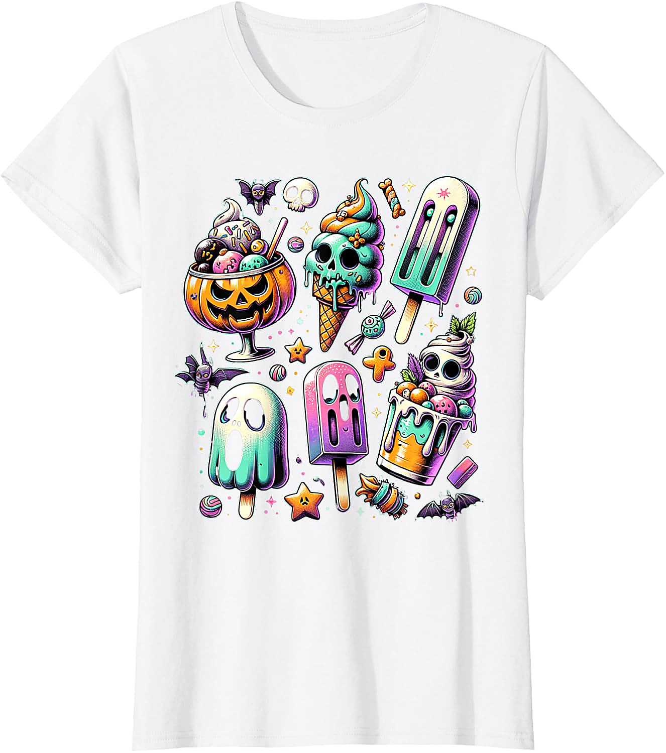 Summerween T-Shirt | Spooky Popsicle Halloween Graphic Tee
