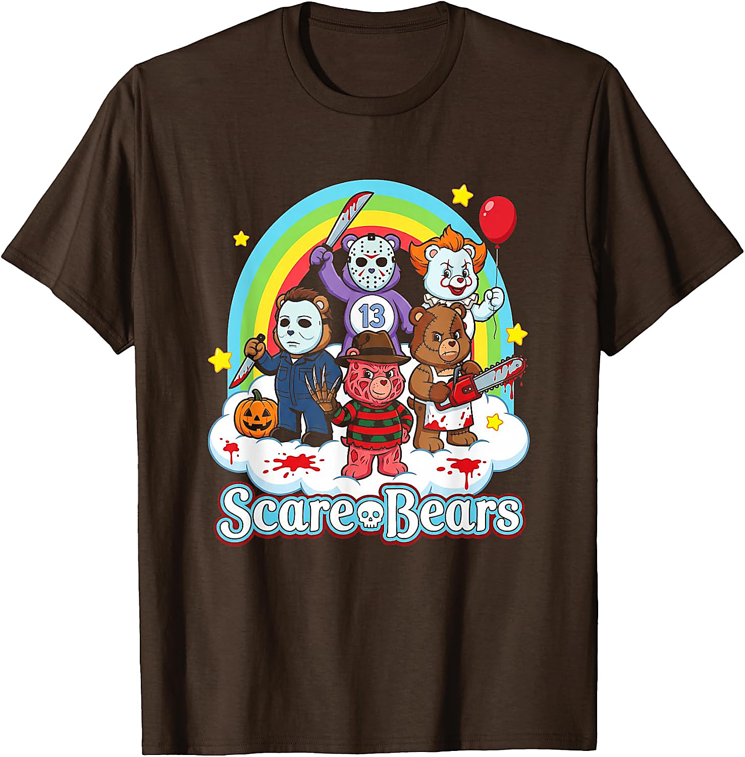 Scare Bears Funny Horror Halloween T-Shirt