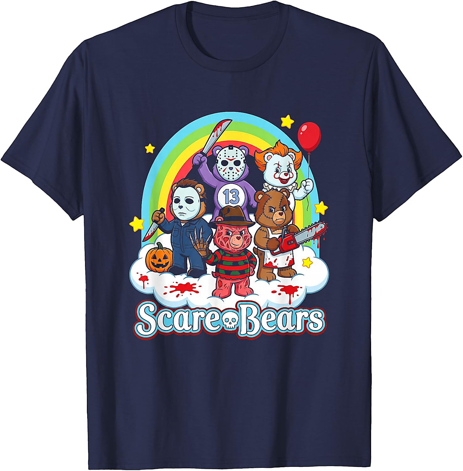Scare Bears Funny Horror Halloween T-Shirt